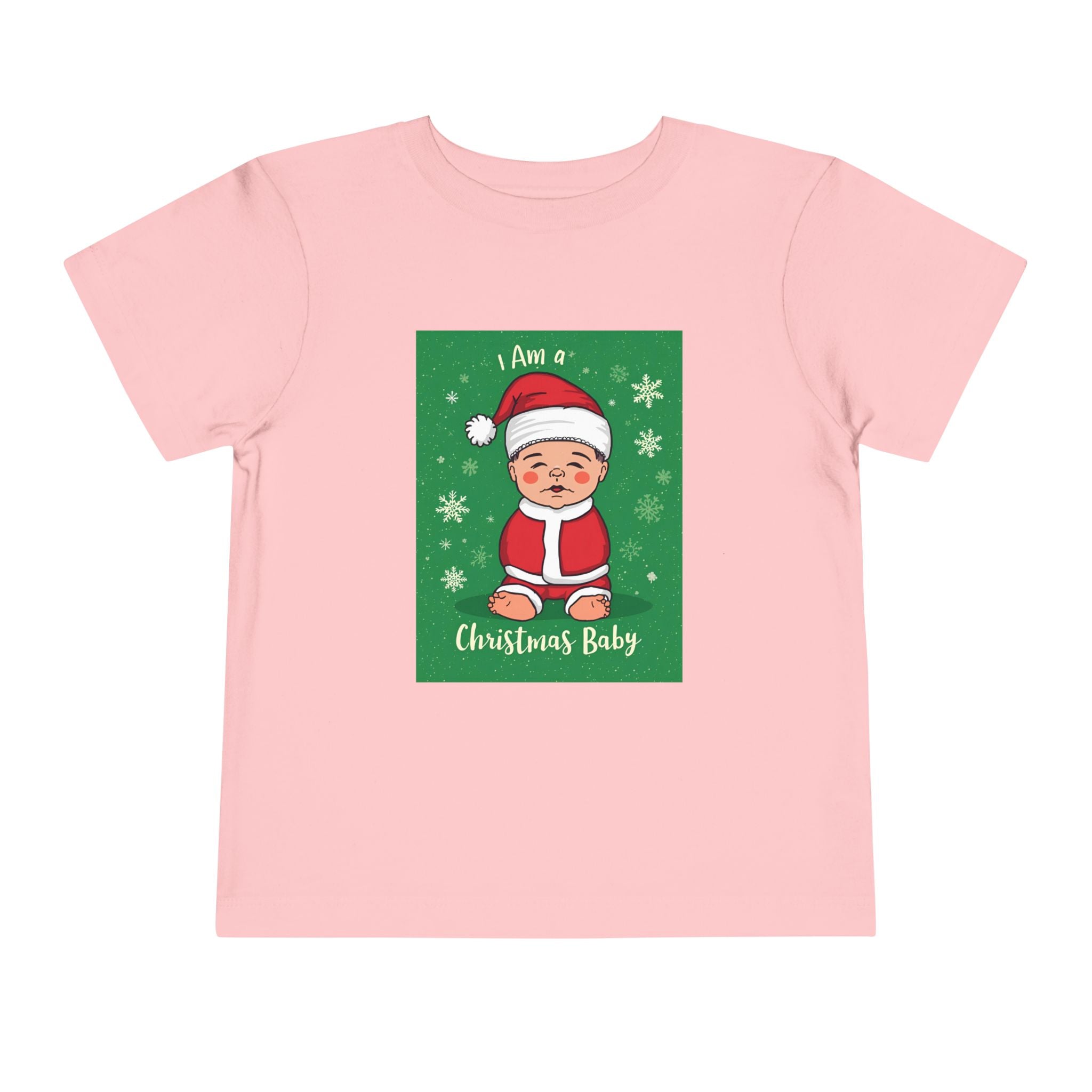 I Am A Christmas Baby Toddler Short Sleeve Tee