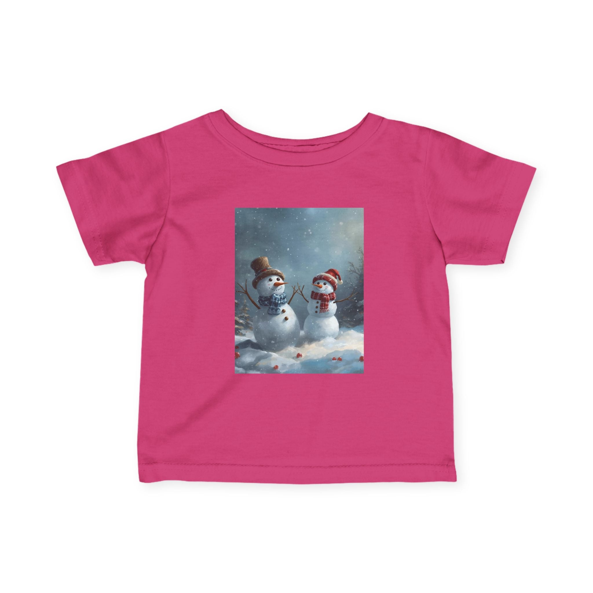 Christmas Snowman Winter Wonderland Infant Tee, Snowman Baby Shirt, Cute Kids Winter Clothes, Holiday Toddler Outfit, Cozy Preschool Apparel