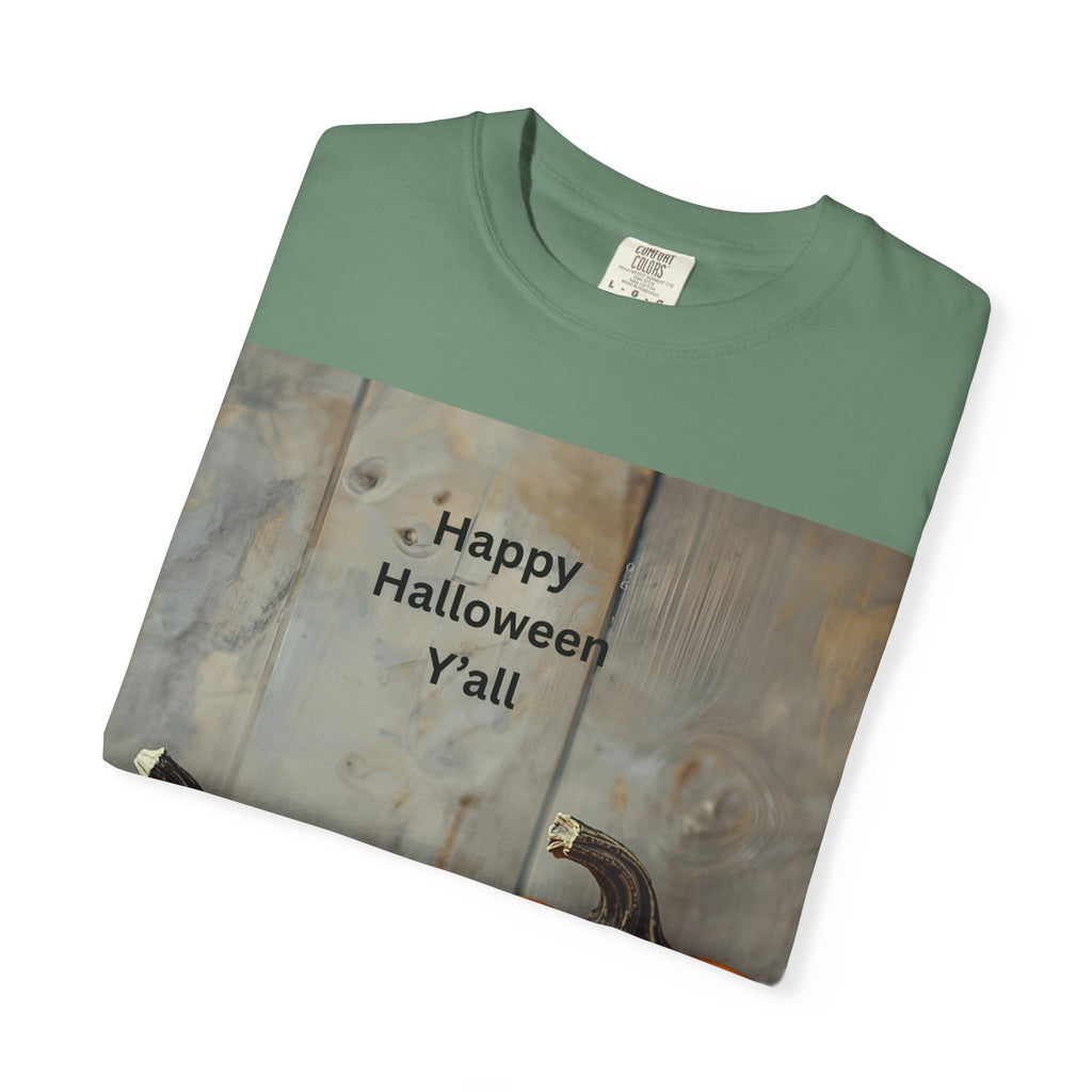 Happy Halloween Y'all T-Shirt | Cozy Fall Tee, Pumpkin Shirt, Unisex Halloween Apparel, October Gift, Casual Wear