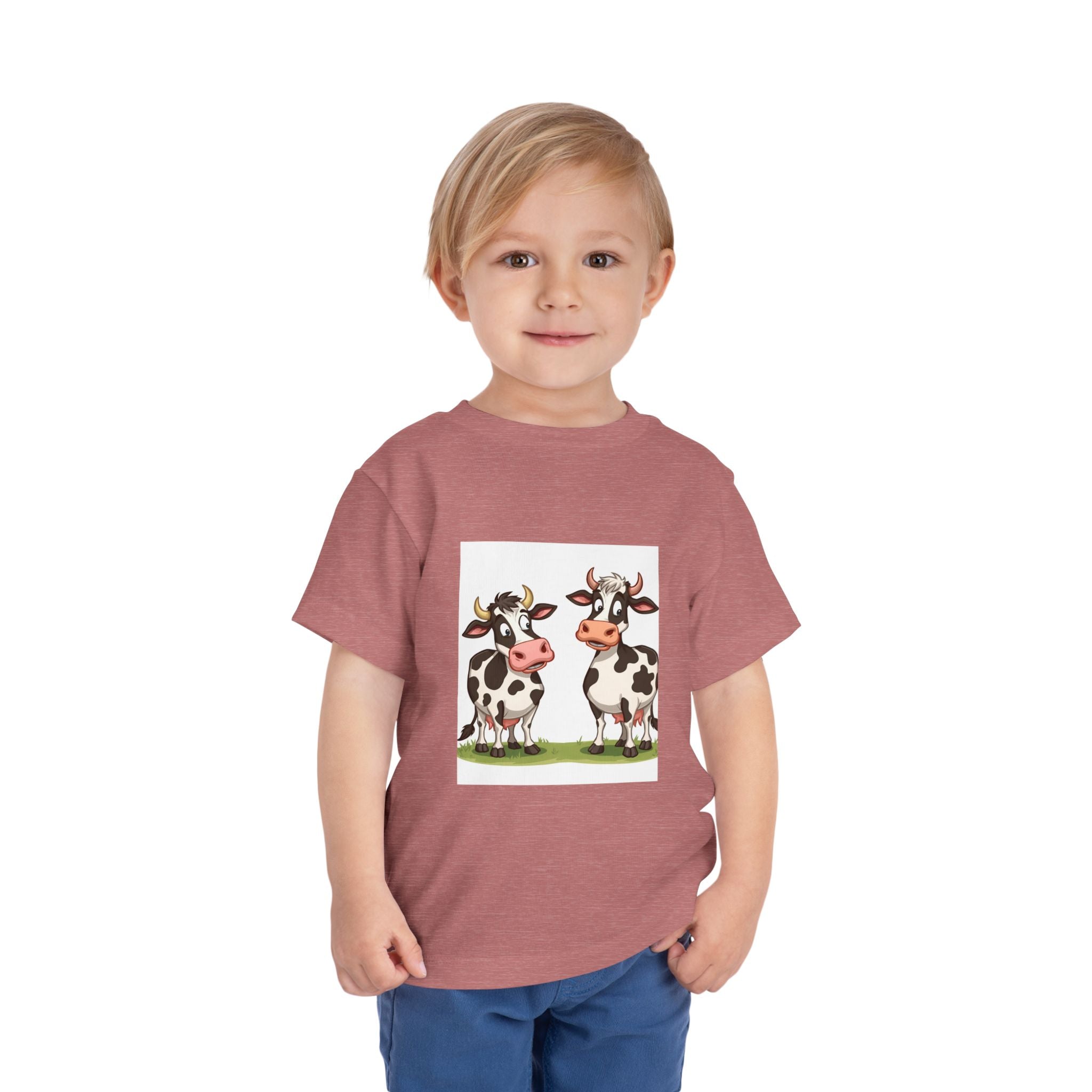 Cute Cows Toddler Short Sleeve Tee
