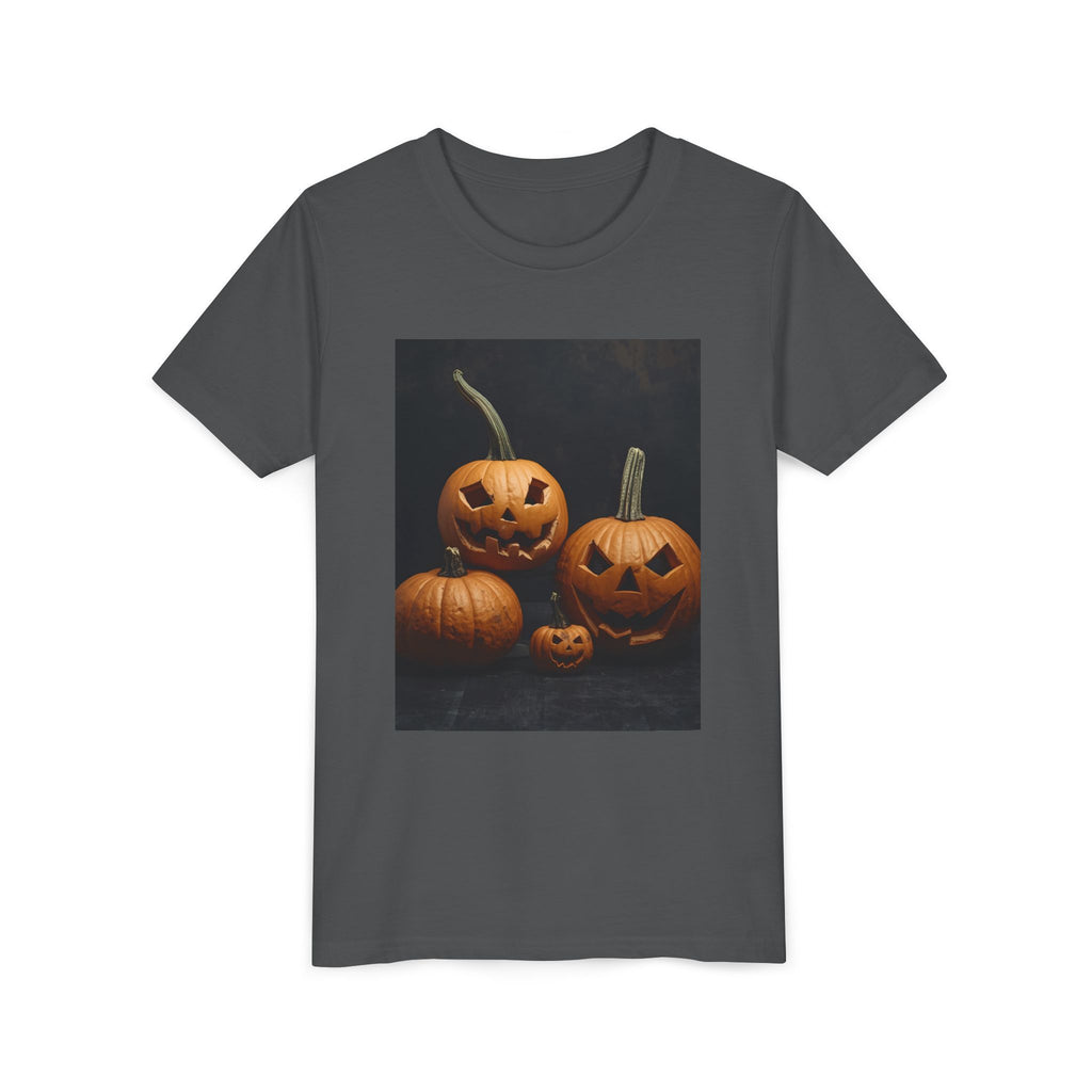 Spooky Halloween Pumpkin Youth Short Sleeve Tee