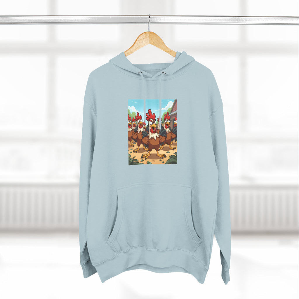 Chicken Funny Three-Panel Fleece Hoodie