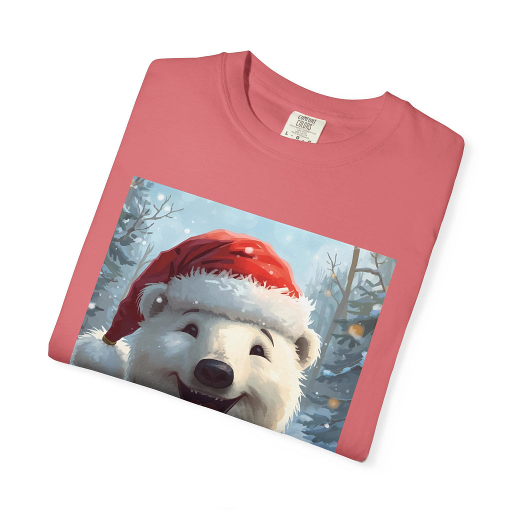 Christmas Polar Bear T-Shirt, Holiday Tee, Winter Apparel, Gift For Animal Lovers, Festive Casual Wear