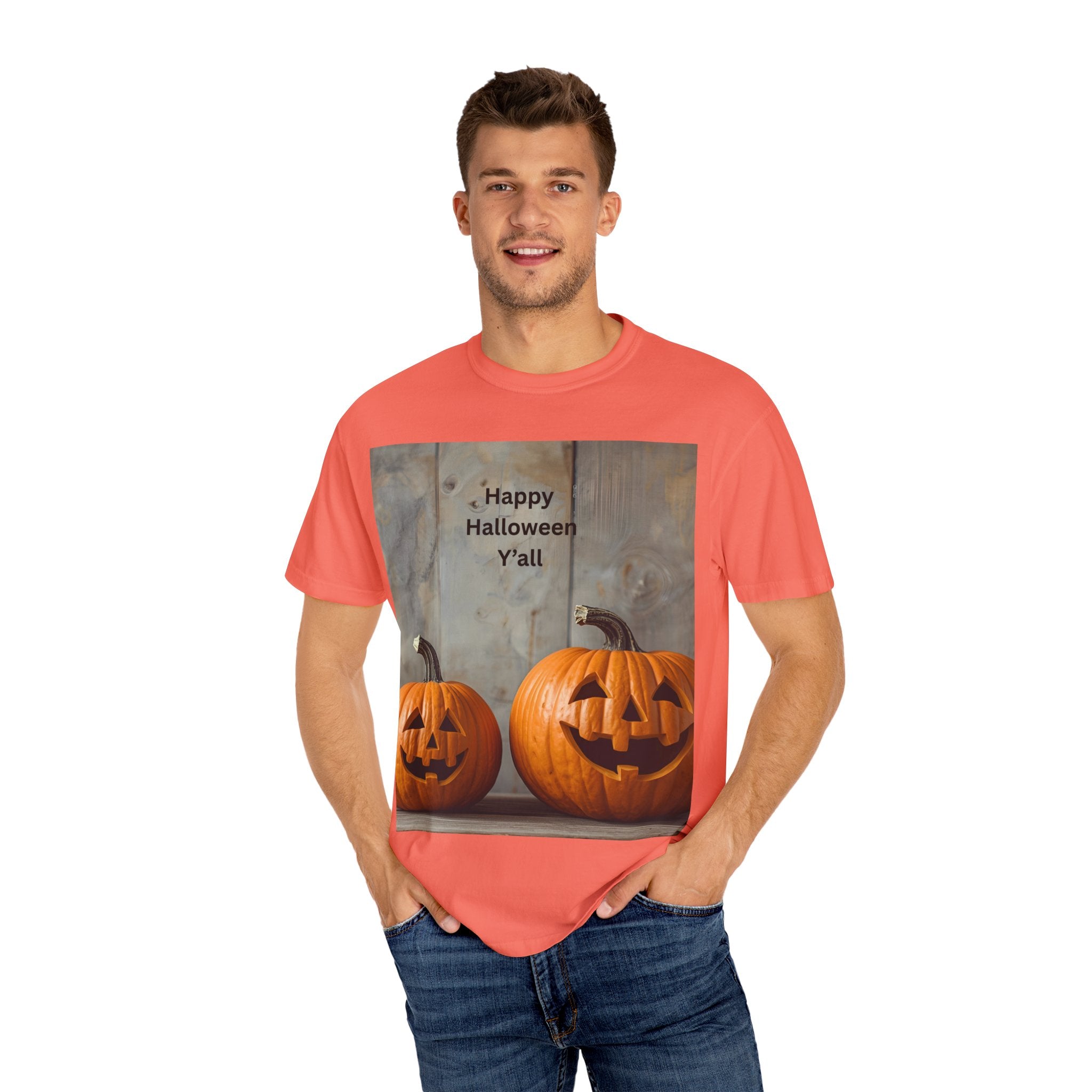 Happy Halloween Y'all T-Shirt | Cozy Fall Tee, Pumpkin Shirt, Unisex Halloween Apparel, October Gift, Casual Wear