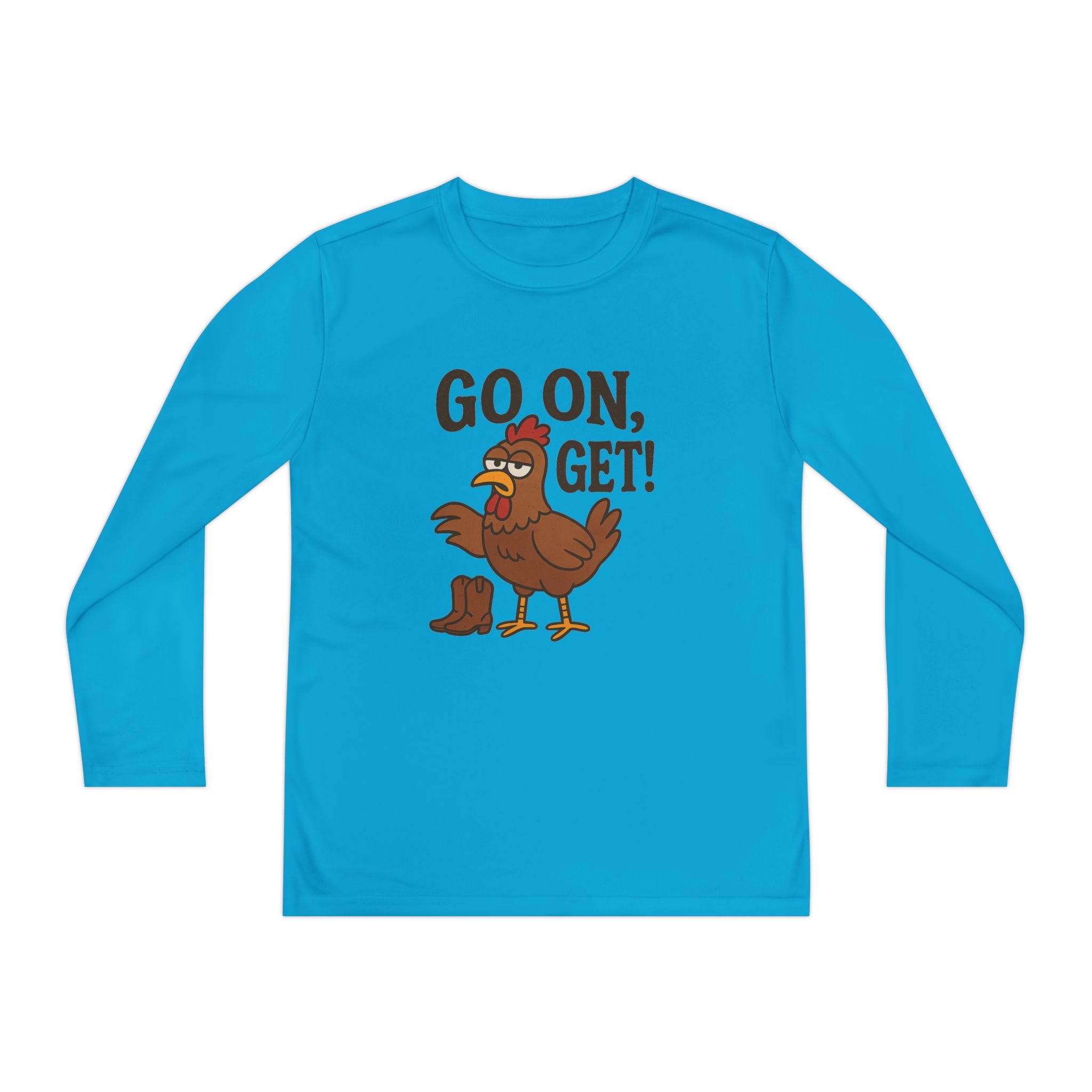 Go On Get Funny Youth Chicken Shirt