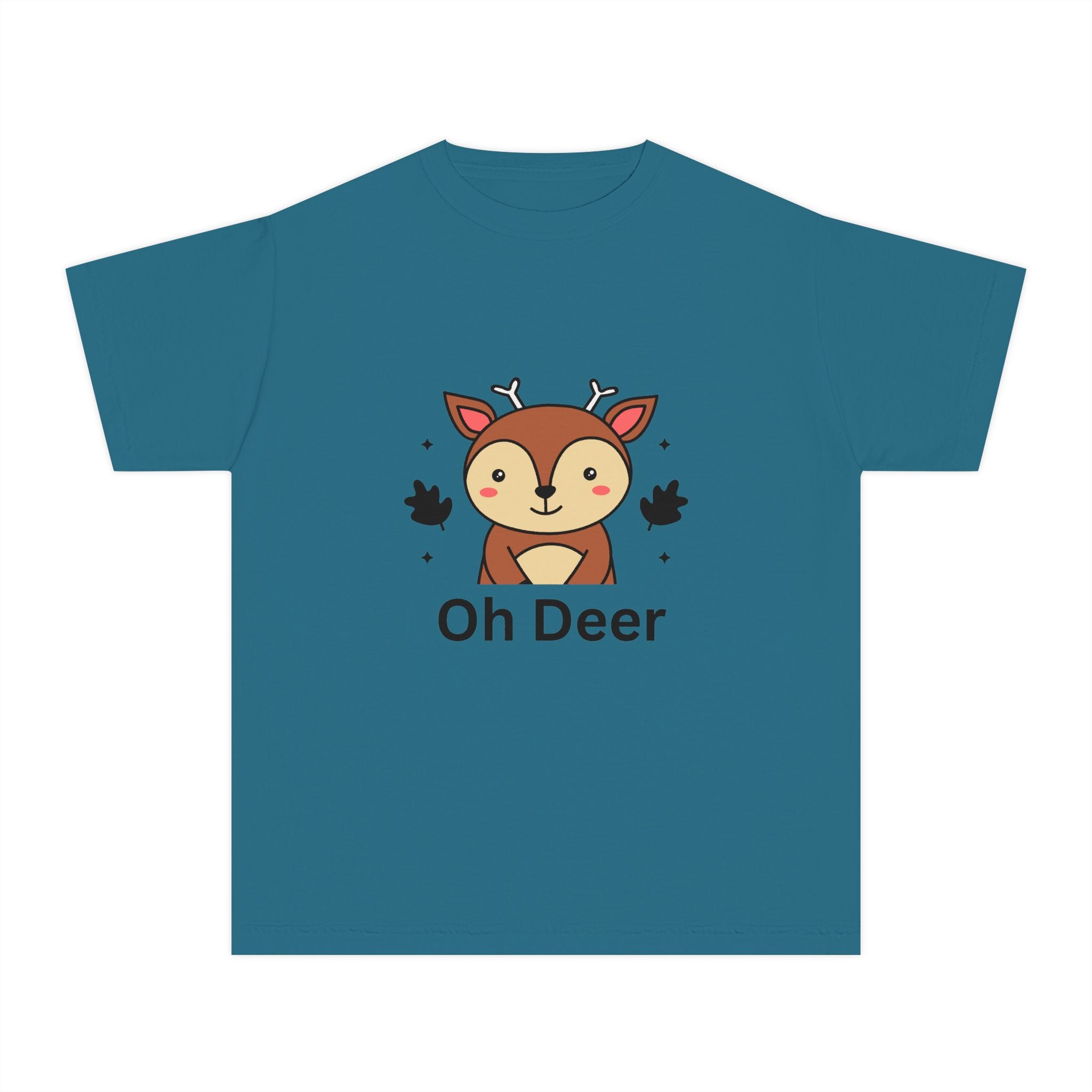 Funny Kids Tee - "Oh Deer" Design, Youth Shirt, Cute Animal Graphic, Perfect Gift for Birthdays, Holidays, or Playtime