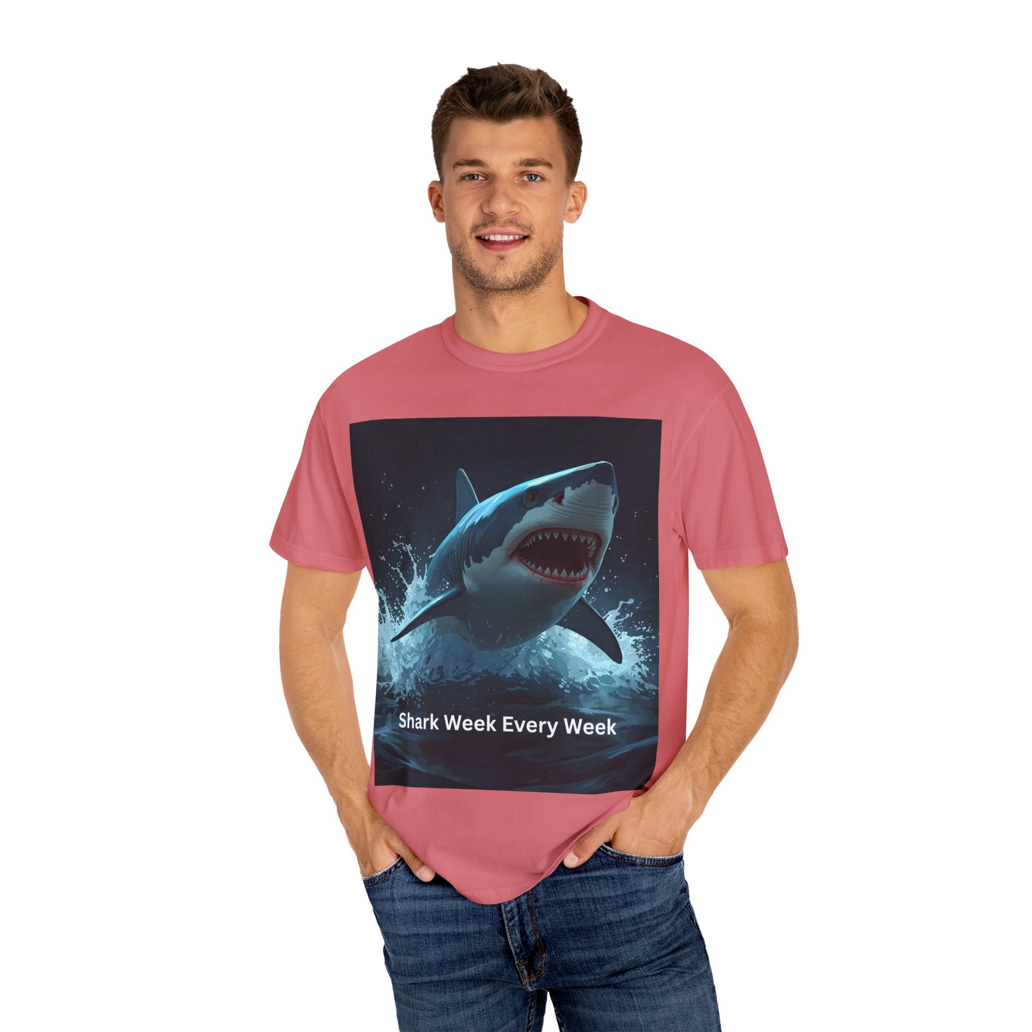 Shark Week Unisex T-Shirt | Fun Ocean Lover Tee, Summer Beachwear, Gift for Shark Fans, Party Outfit, Ocean Conservation Awareness