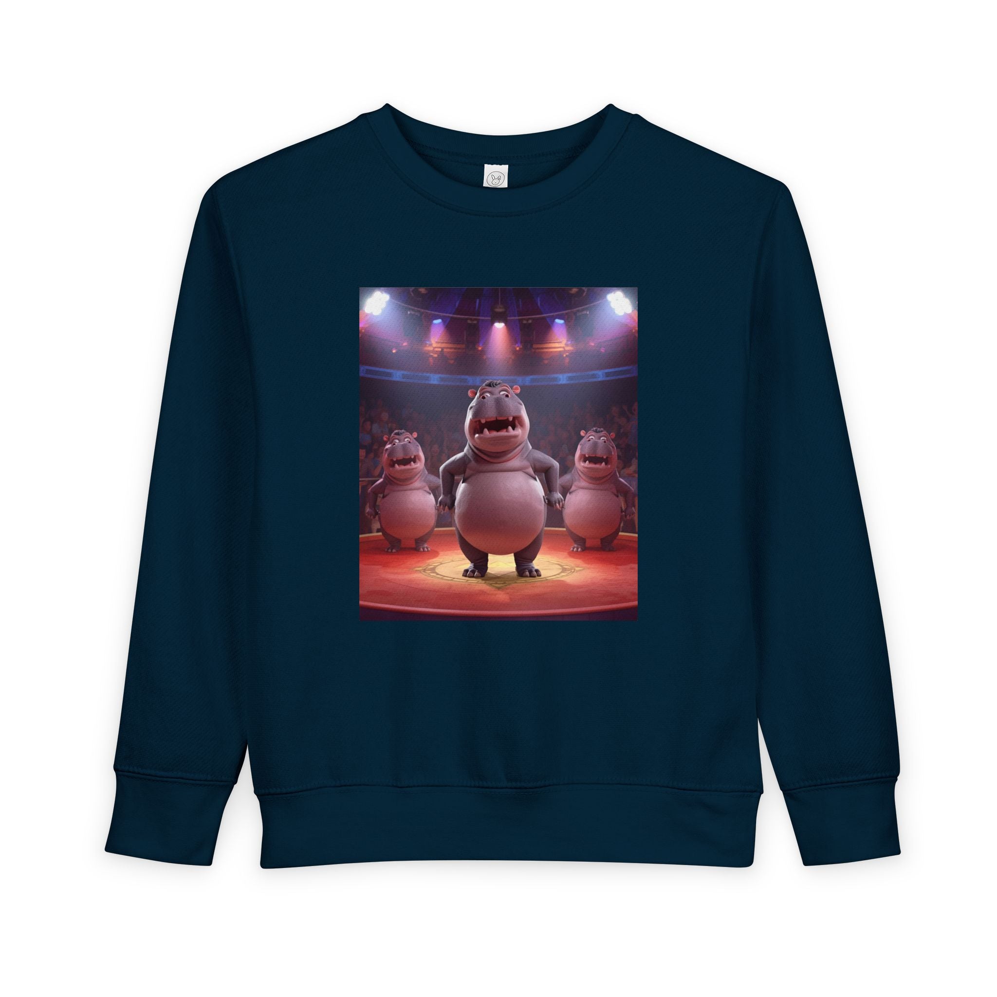 Hippo Funny Toddler Sweatshirt