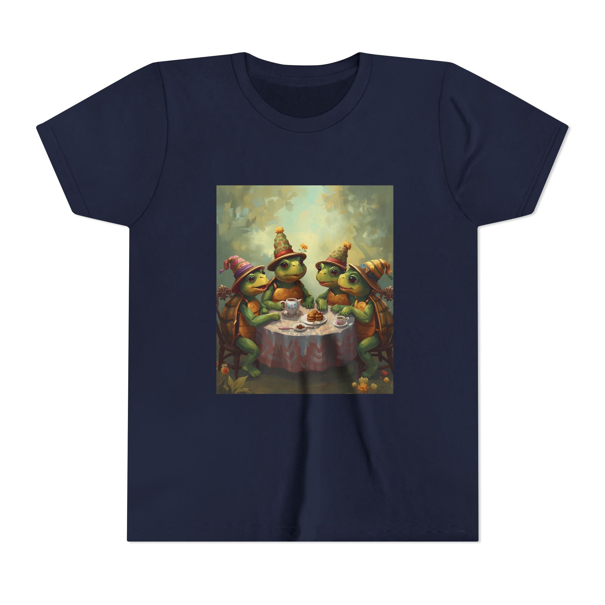 Whimsical Turtle Youth Short Sleeve Tee