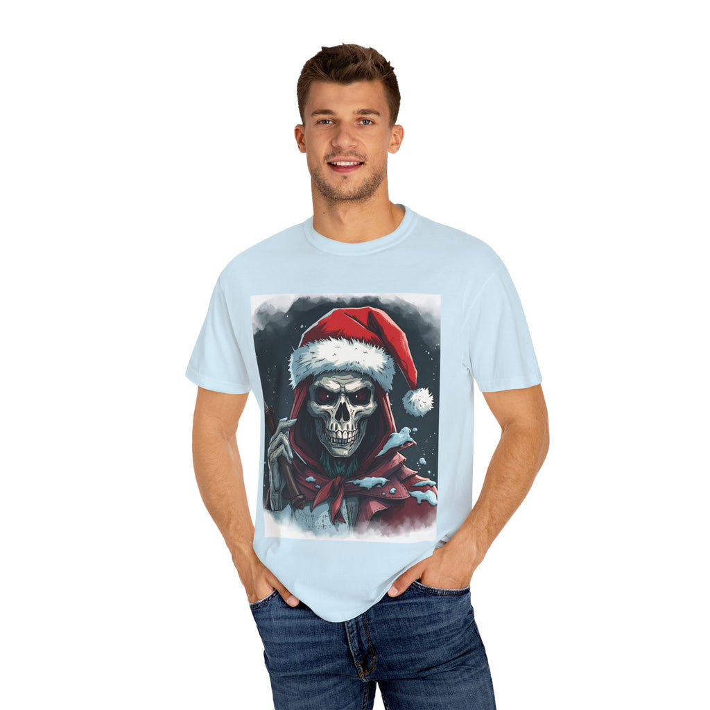 Christmas Skeleton T-Shirt, Unisex Holiday Tee, Funny Graphic Shirt, Unique Gift, Halloween & Christmas Apparel