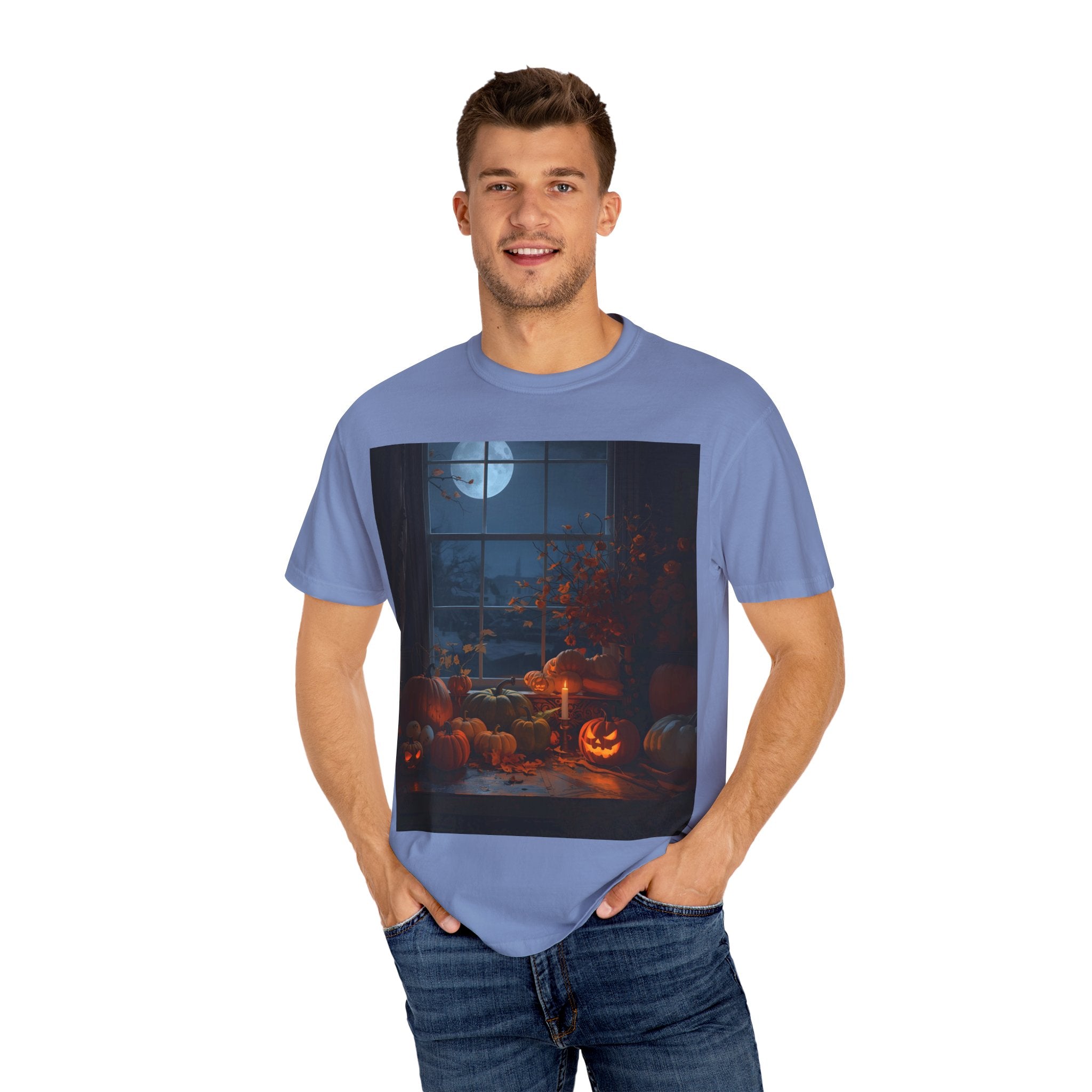 Cozy Halloween Tee, Fall Graphic Shirt, Pumpkin Patch T-Shirt, Spooky Season Apparel, Unisex Autumn Top
