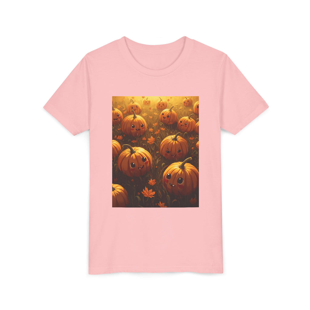 Pumpkin Halloween Youth Tee, Fall Shirt, Halloween Gift, Kids Halloween Apparel, Harvest Celebration T-shirt