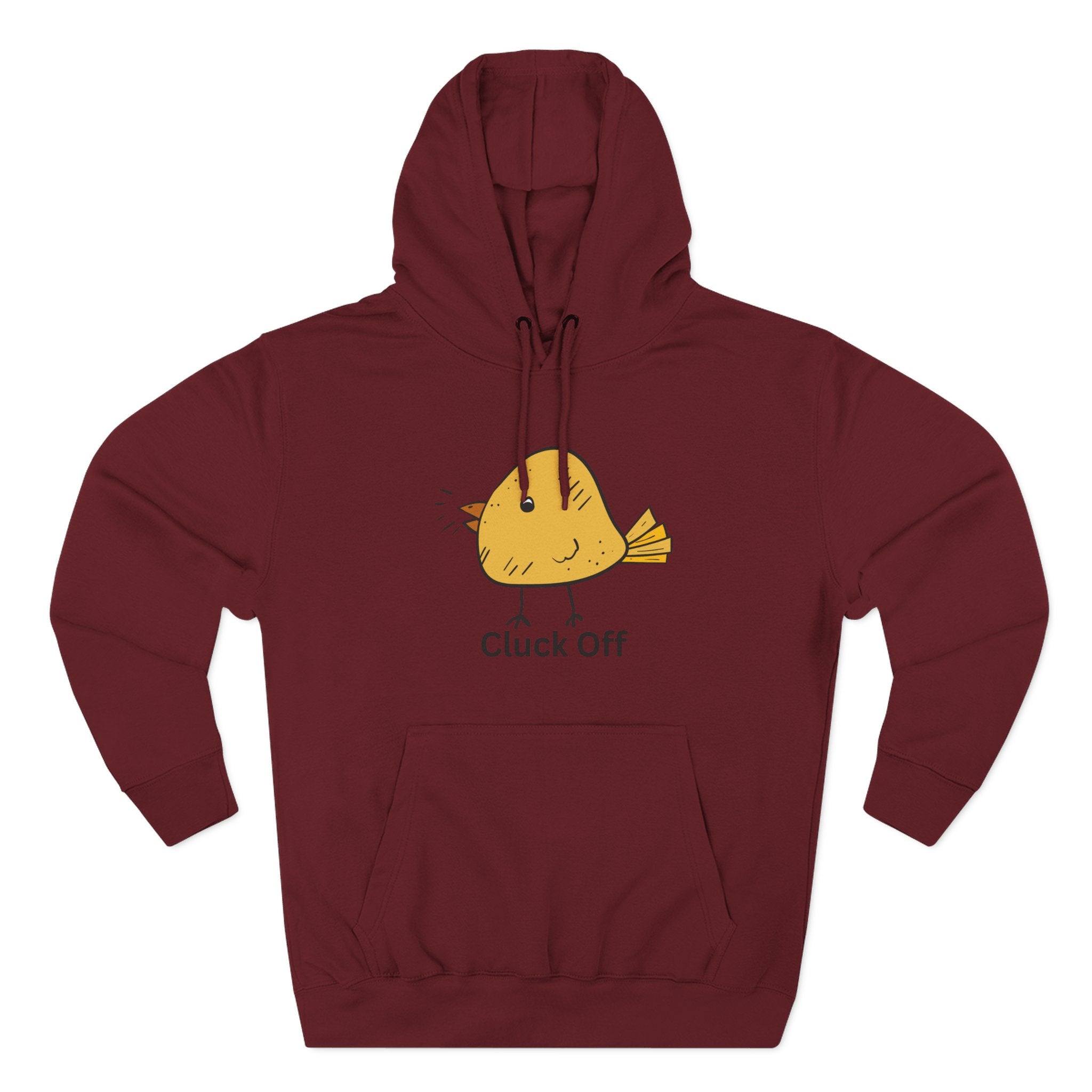 Cluck Off Funny Bird Hoodie, Quirky Fleece Hoodie, Gifting for Bird Lovers, Casual Wear, Perfect for Relaxing