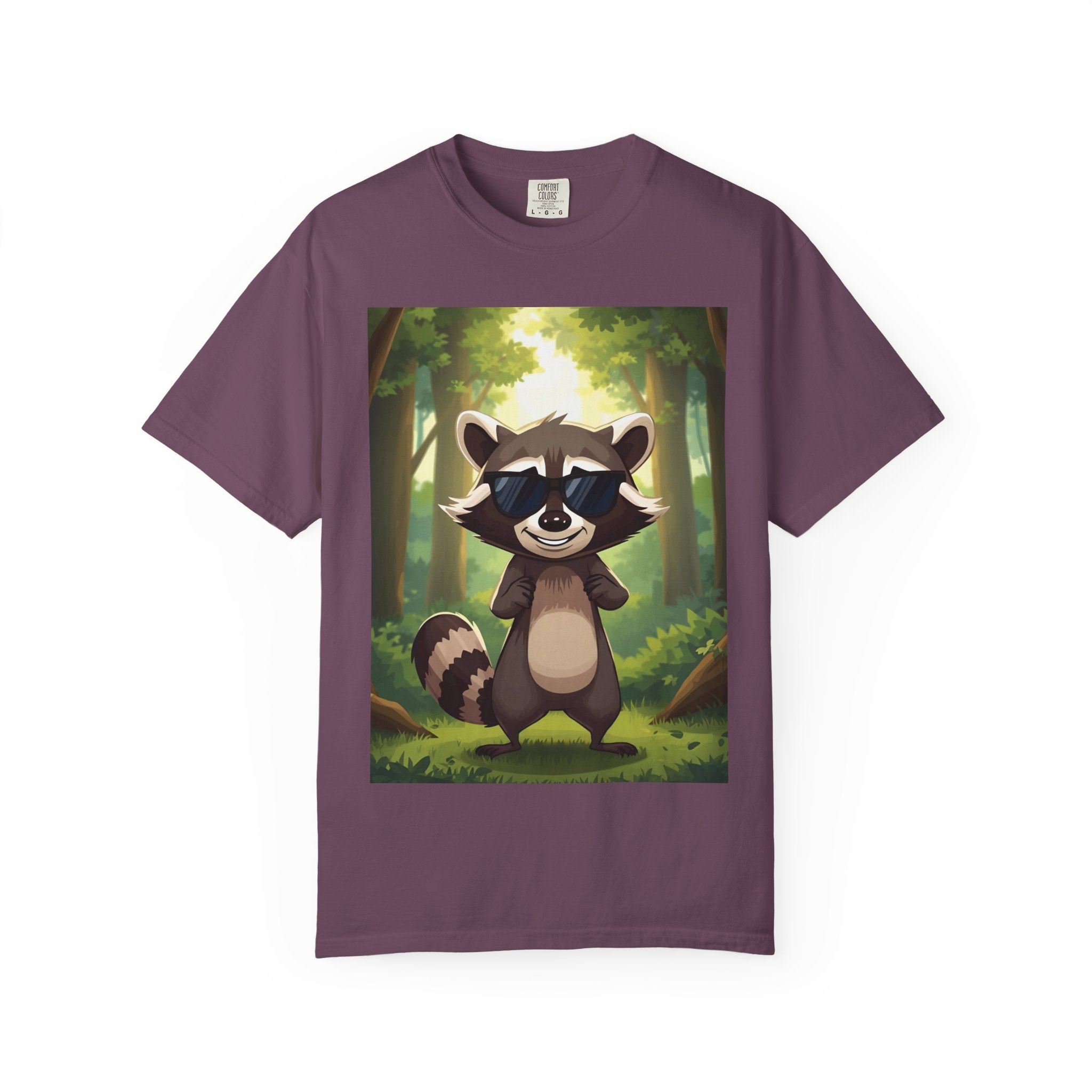 Whimsical Raccoon T-Shirt, Fun Nature Tee, Unisex Forest Shirt, Gift for Animal Lovers, Cute Wildlife Apparel