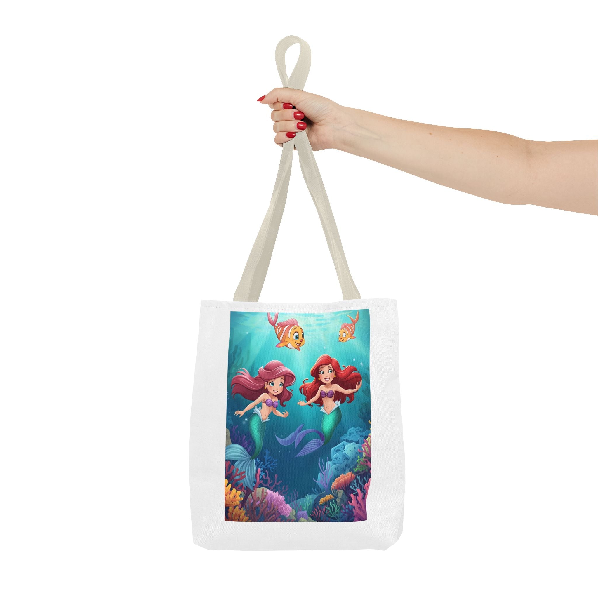 Whimsical Mermaid Tote Bag, Ocean Adventure, Beach Day Essential, Gift for Sea Lovers, Cute Shopping Bag, Summer Vibes