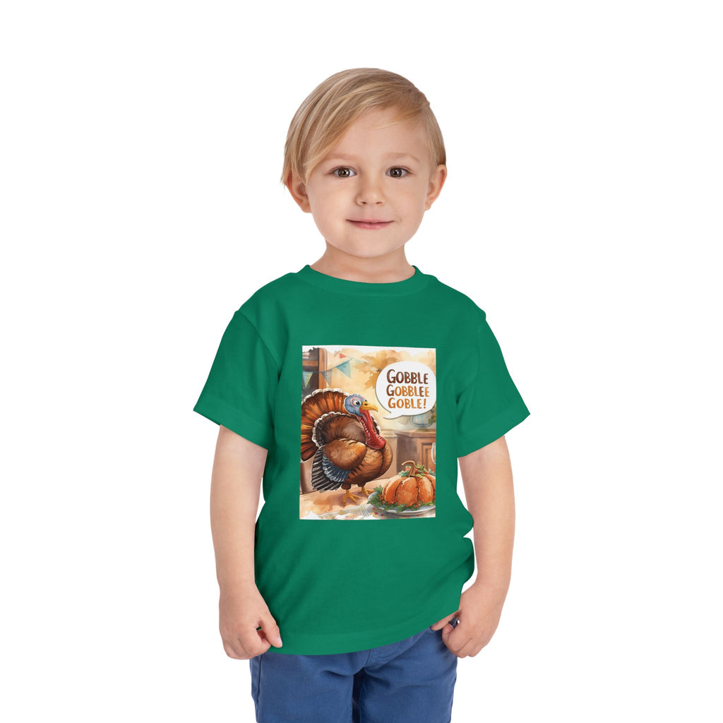 Thanksgiving Turkey Toddler Short Sleeve Tee