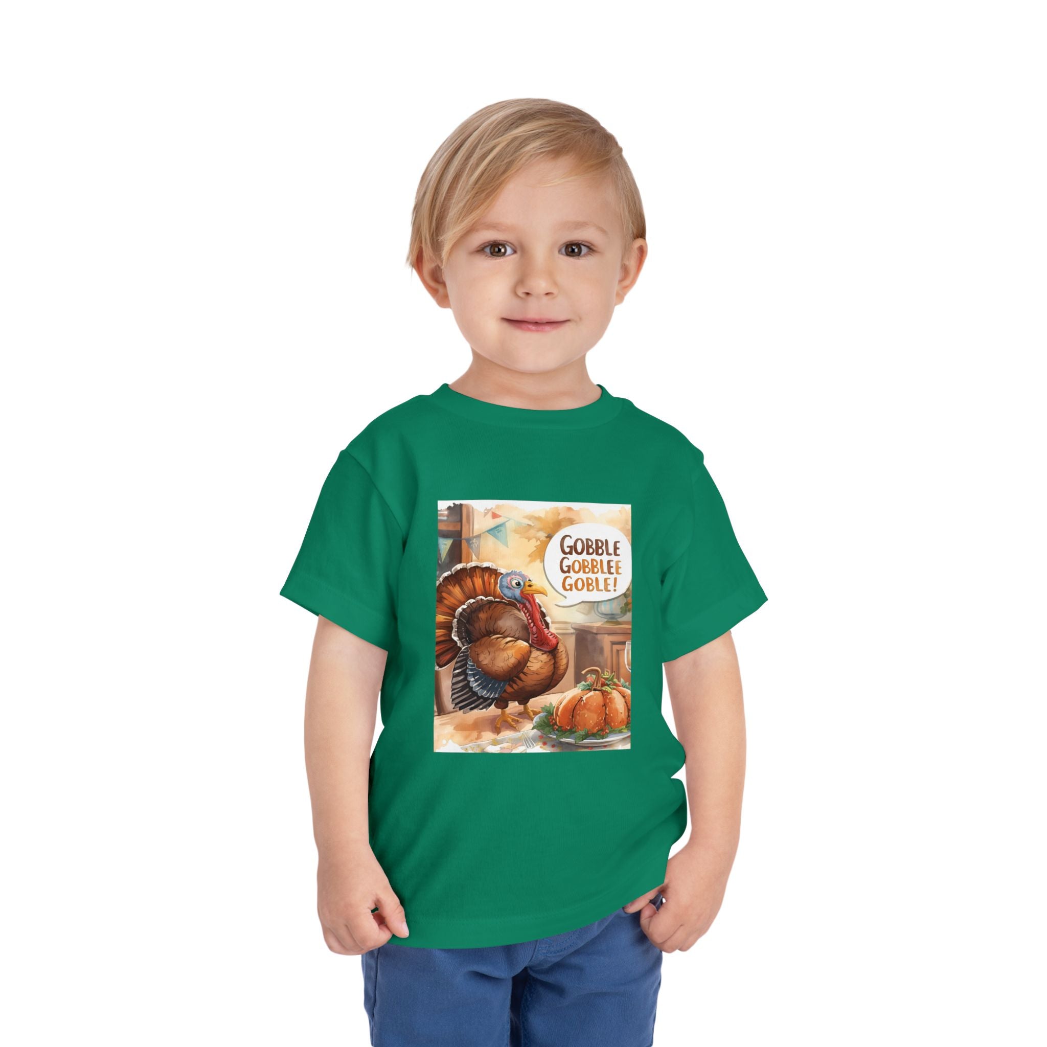 Thanksgiving Turkey Toddler Short Sleeve Tee