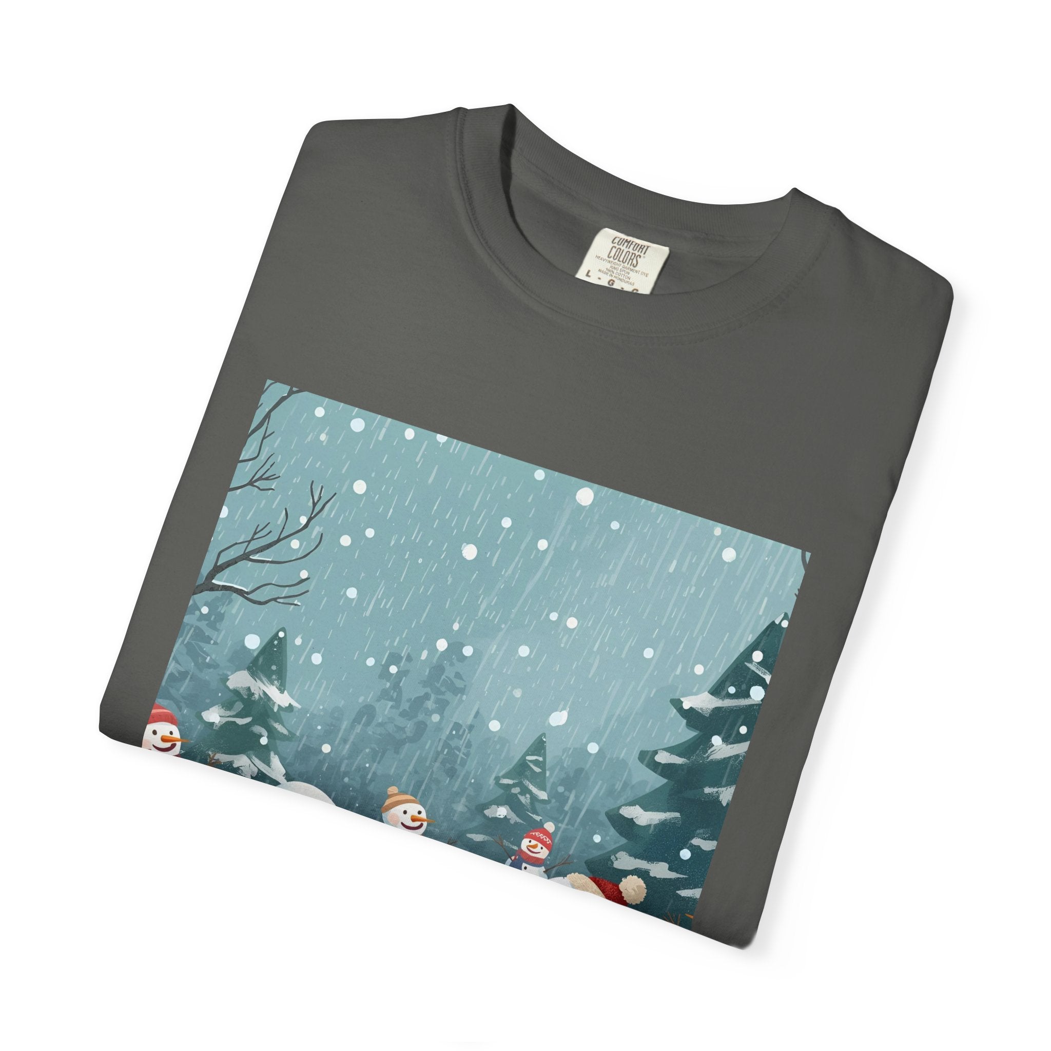 Festive Christmas Snowman Winter Wonderland T-shirt, Holiday Tee, Snowman Gift, Cozy Apparel, Unisex Christmas Shirt, Festive Winter Wear
