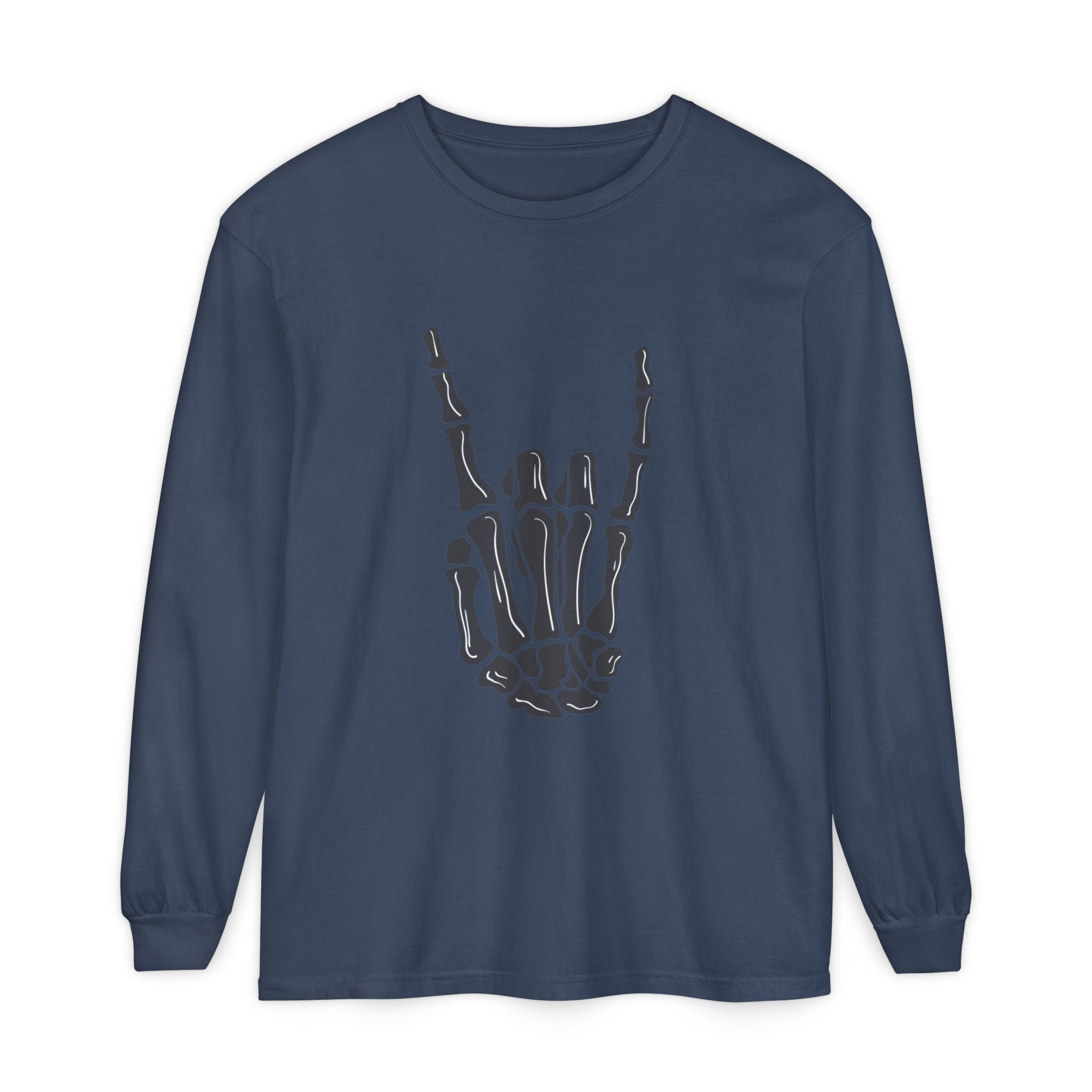 Rock On Unisex Garment-dyed Long Sleeve T-Shirt