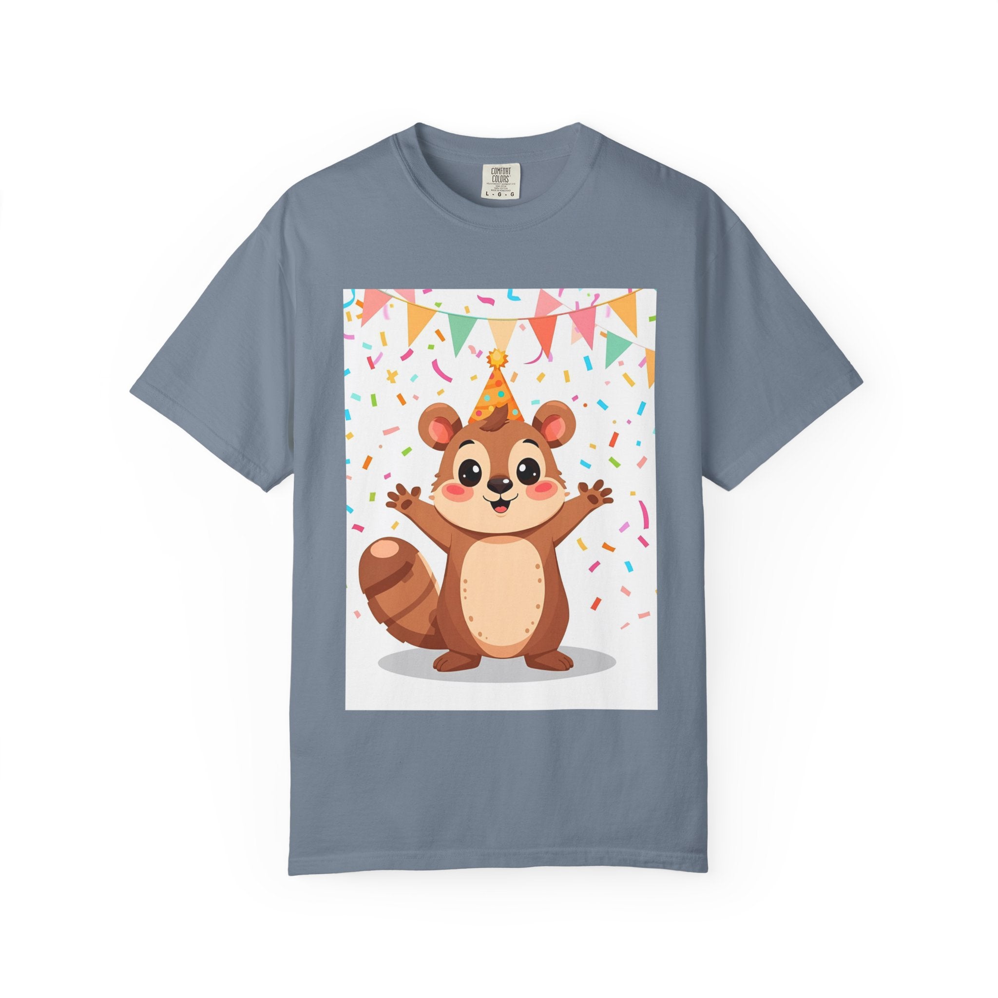 Adorable Party Animal Squirl T-Shirt - Birthday Gift, Unisex Tee, Celebration Apparel, Cute Animal Print, Fun Gift Idea