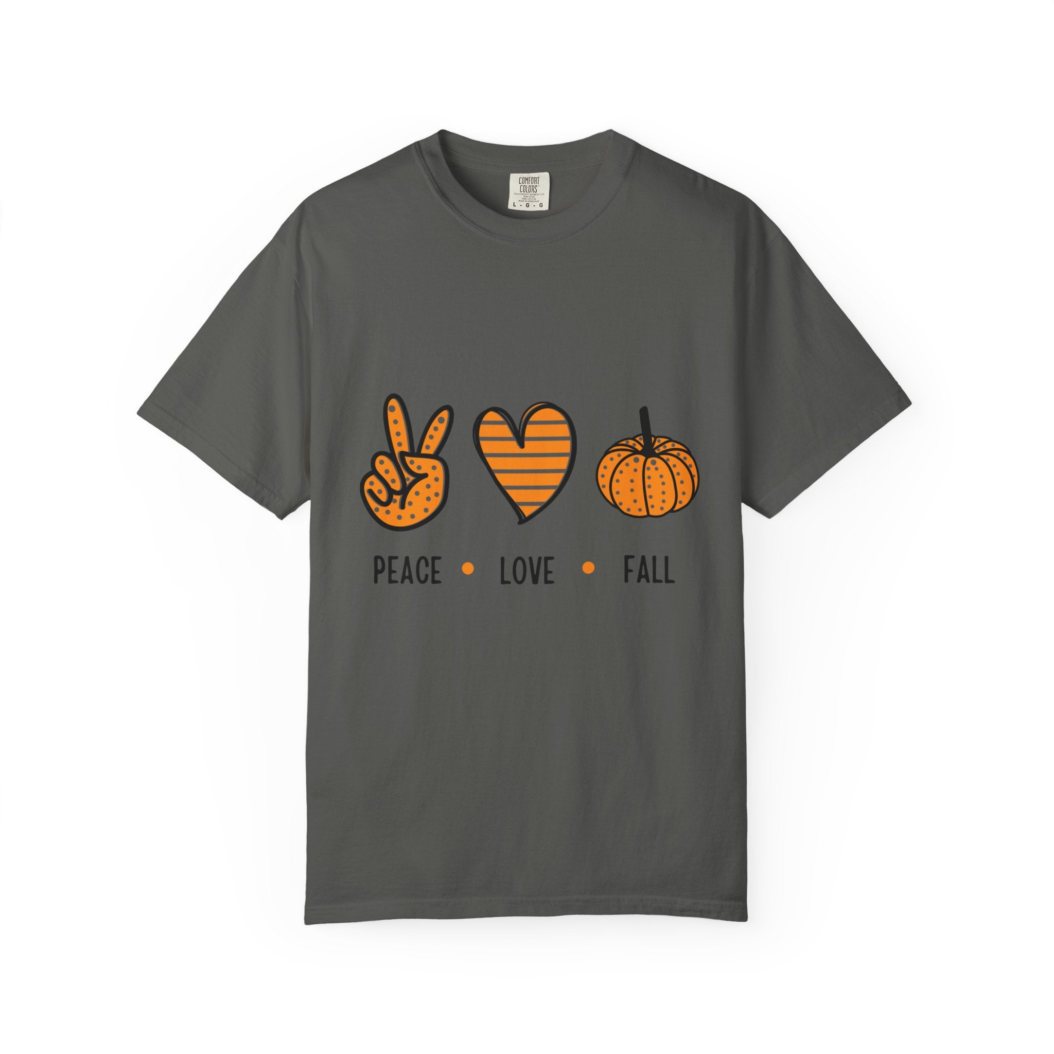 Autumn Vibes T-Shirt, Peace Love Fall Tee, Unisex Fall Shirt, Casual Harvest Top, Thanksgiving Gift, Cozy Seasonal Wear