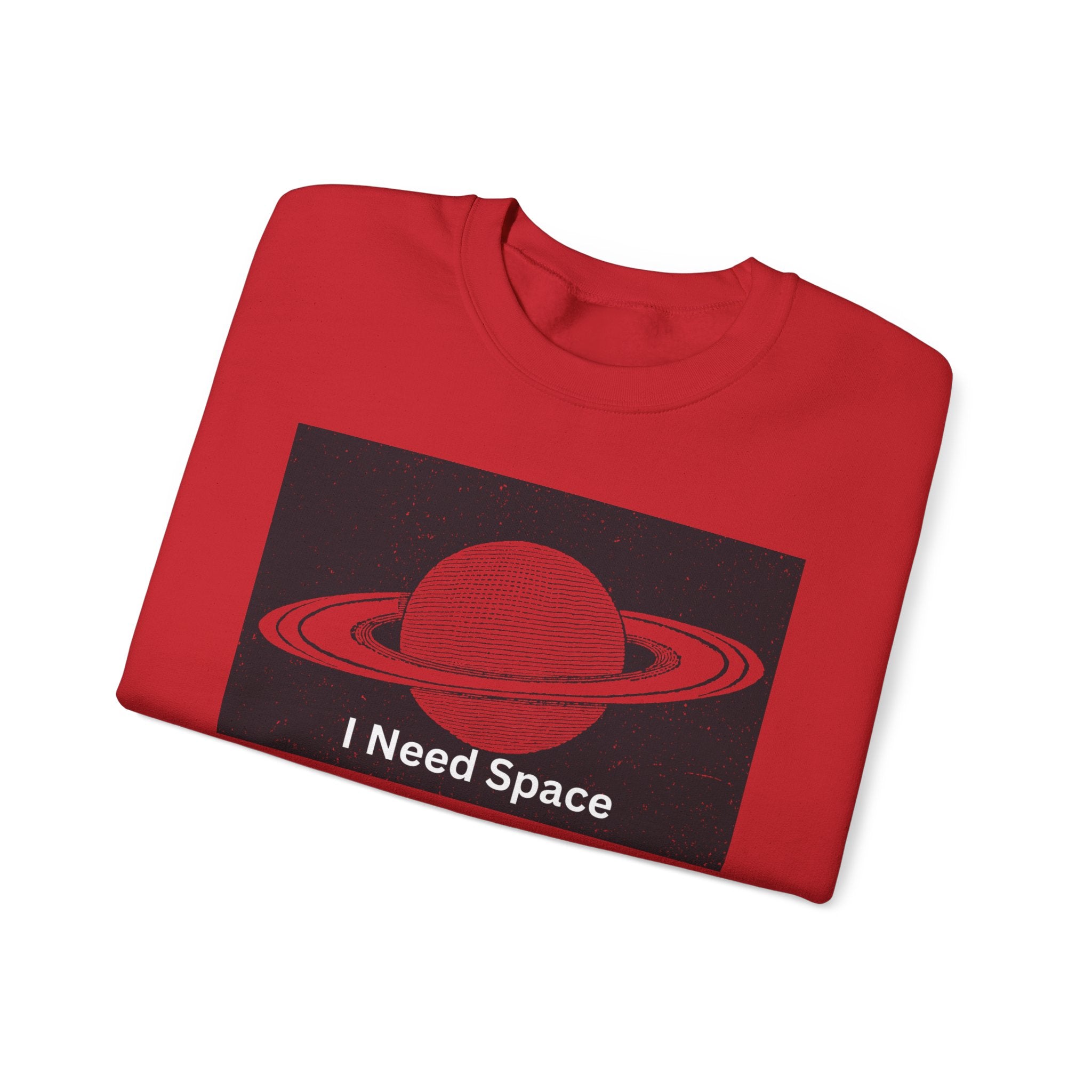 Cosmic Space Sweatshirt, I Need Space Crewneck, Unisex Fashion, Planetary Gift, Galaxy Lover Gift, Relaxed Fit Pullover