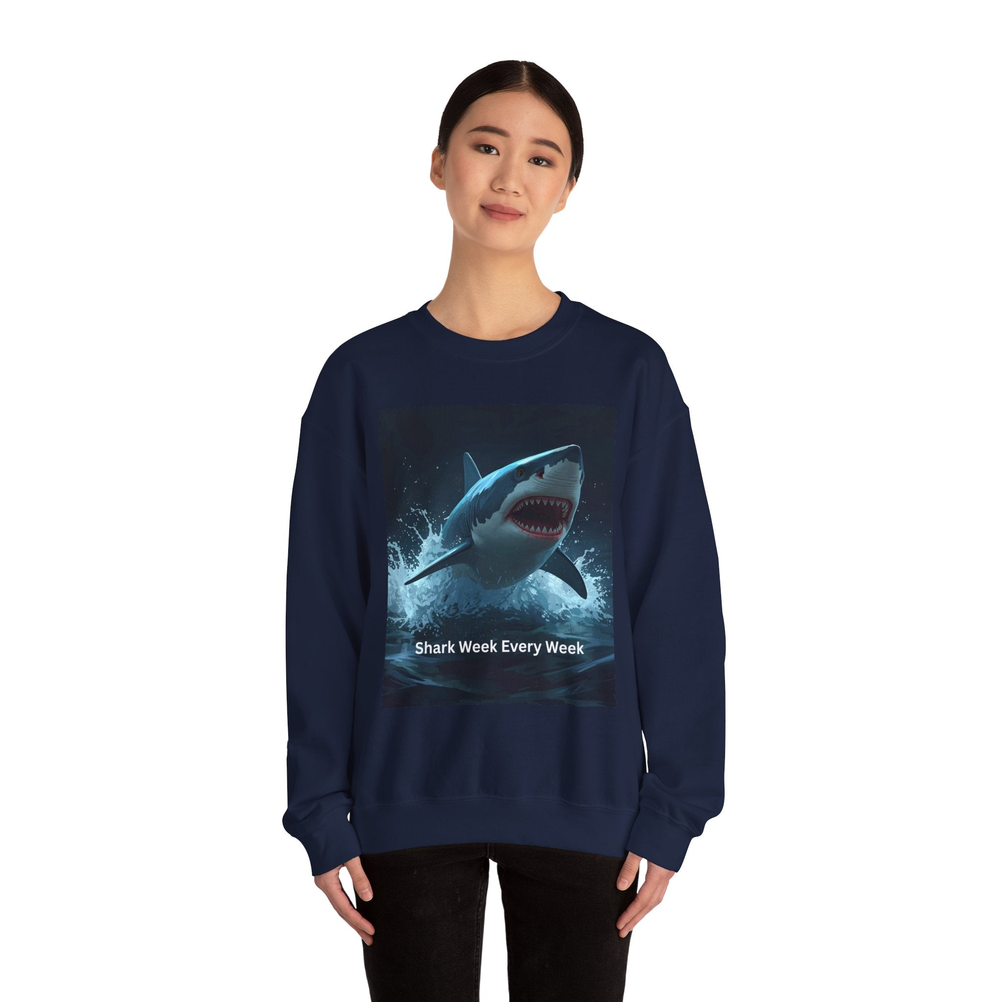 Shark Week Crewneck Sweatshirt, Fun Gift for Shark Lovers, Cozy Apparel for Beach Lovers, Unique Summer Fashion, Undersea Adventure [...]