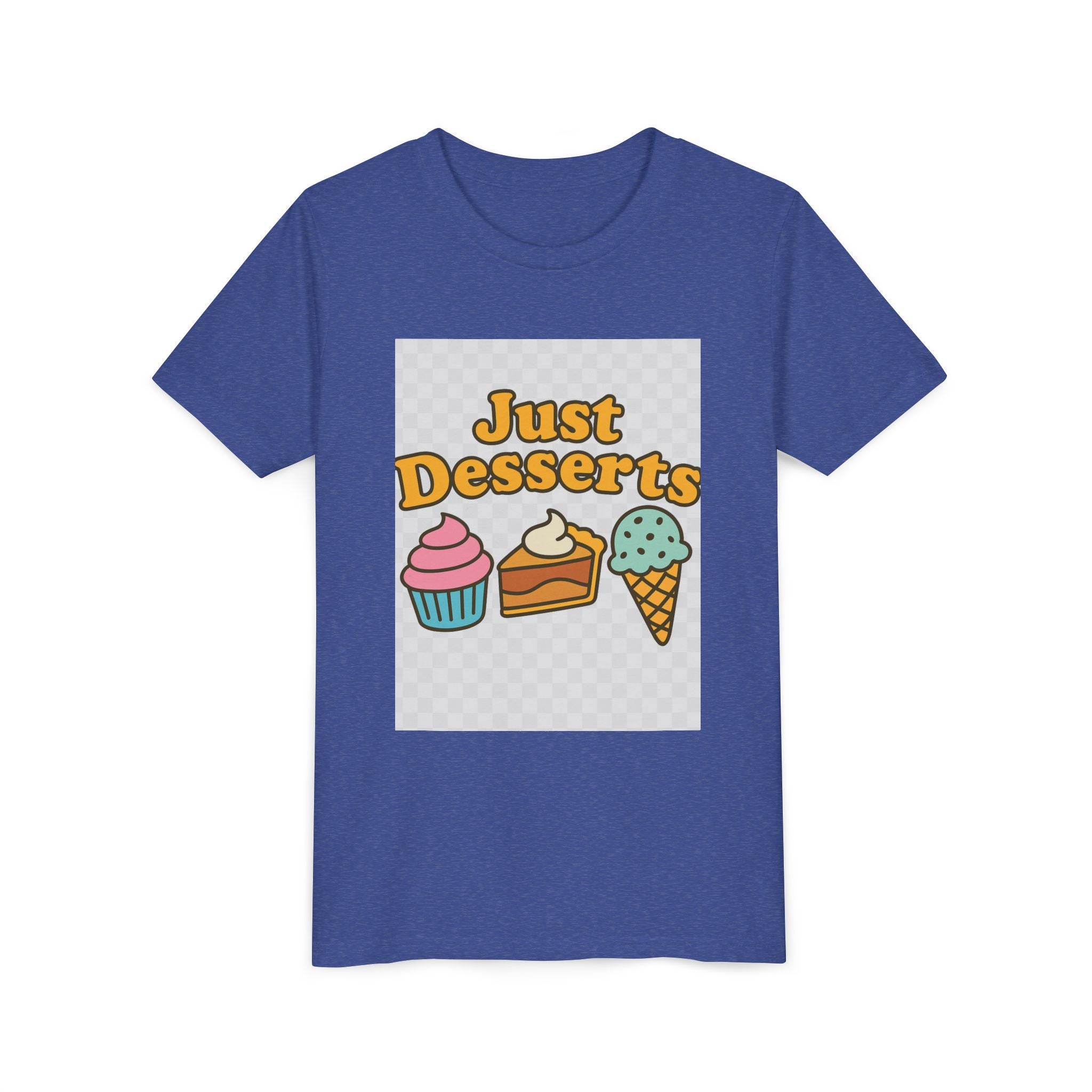Youth Short Sleeve Tee - Just Desserts Ice Cream and Cupcake Graphic T-Shirt
