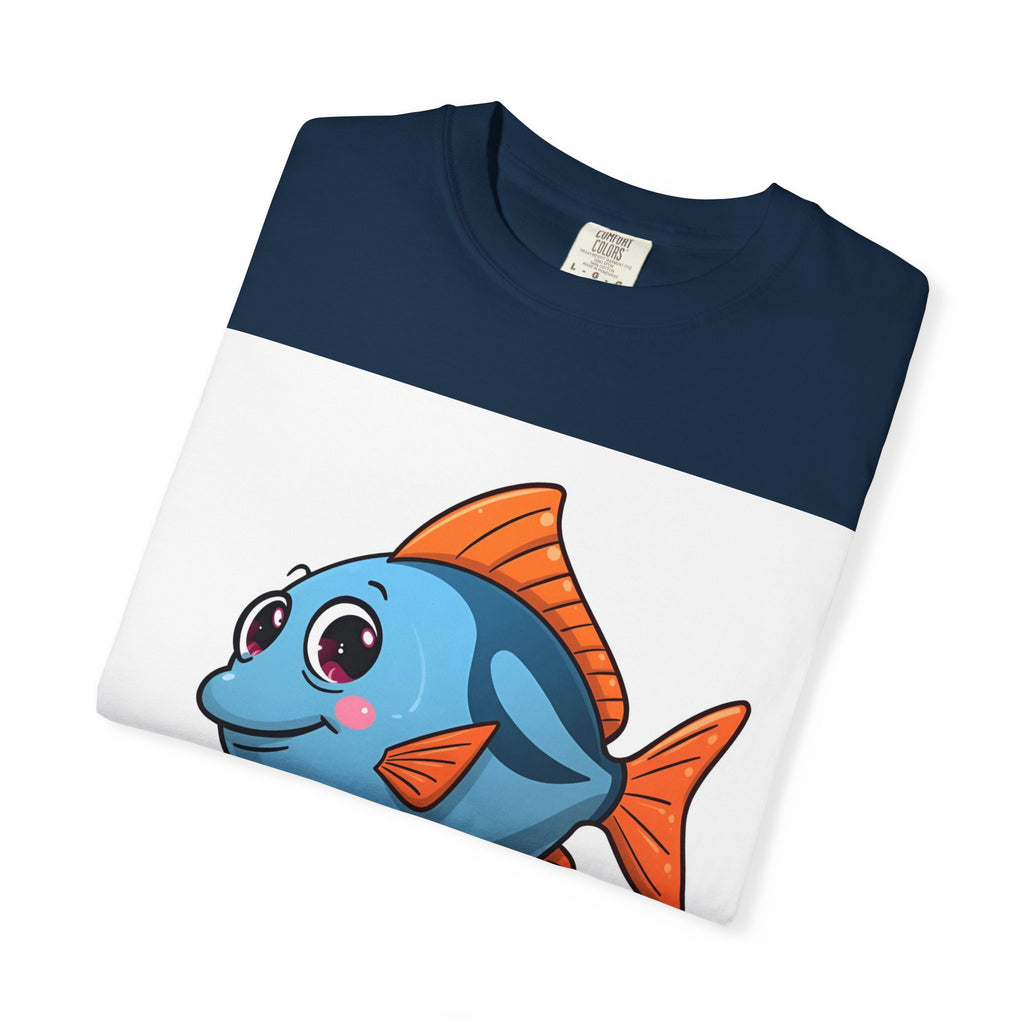 Here Fishy Fishy Fishy Unisex Garment-Dyed T-shirt