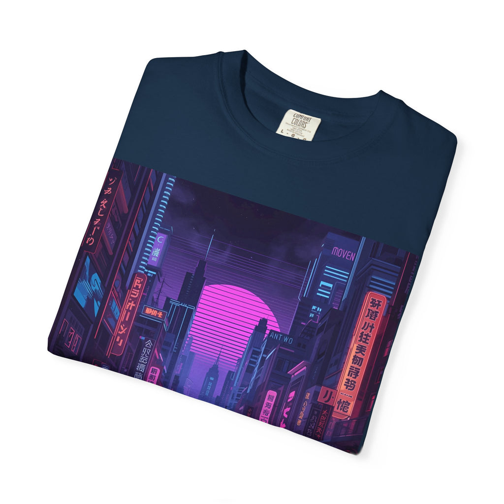 Futuristic City Unisex T-Shirt, Trendy Graphic Tee, Streetwear Style, Perfect for Gifts, Casual Wear, Summer Vibes