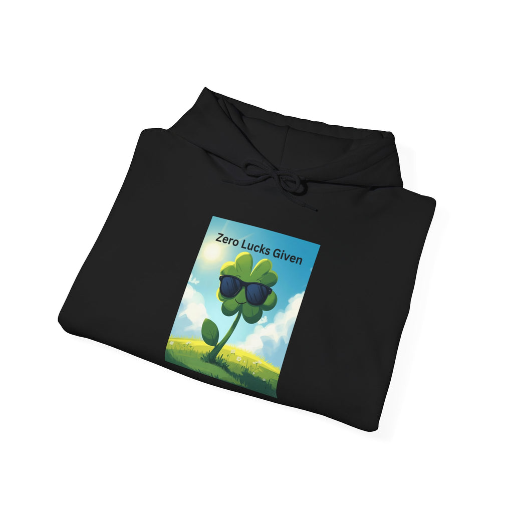 Chill Vibes Hooded Sweatshirt - Plant Power, Casual Wear, Nature Lover Gift, Relaxing Style, Zero Luck Given