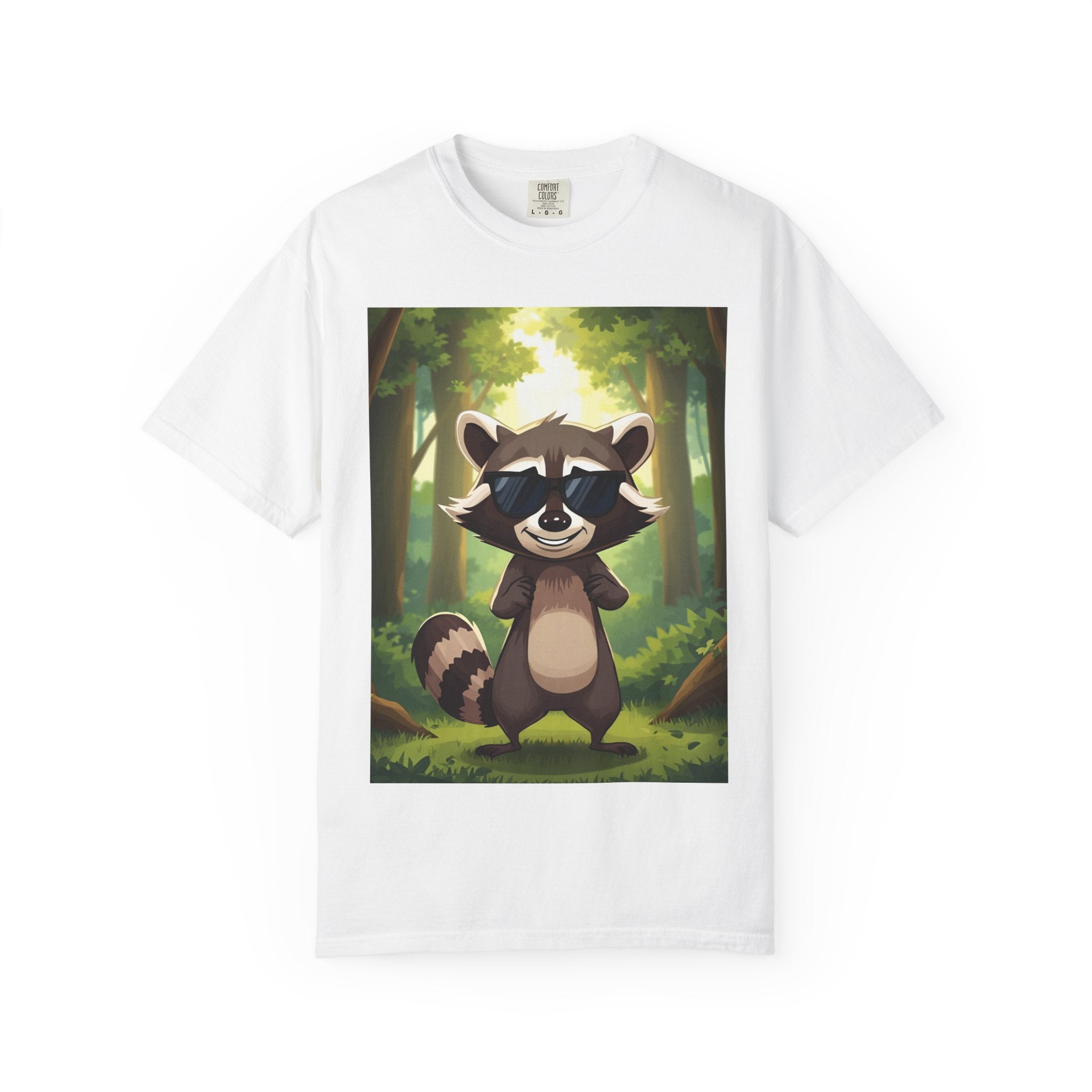 Whimsical Raccoon T-Shirt, Fun Nature Tee, Unisex Forest Shirt, Gift for Animal Lovers, Cute Wildlife Apparel