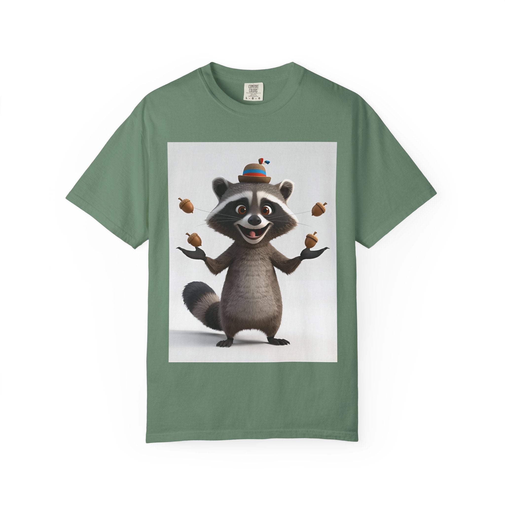 Whimsical Raccoon T-Shirt, Unisex Graphic Tee, Cute Animal Shirt, Fun Gift for Kids and Adults, Quirky Nature Lover Apparel, Party Wear