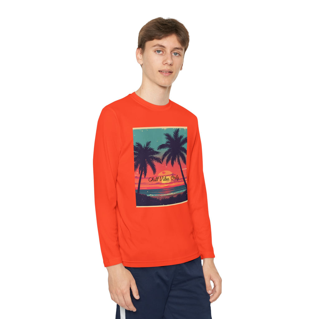 Tropical Sunset Youth Long Sleeve Competitor Tee
