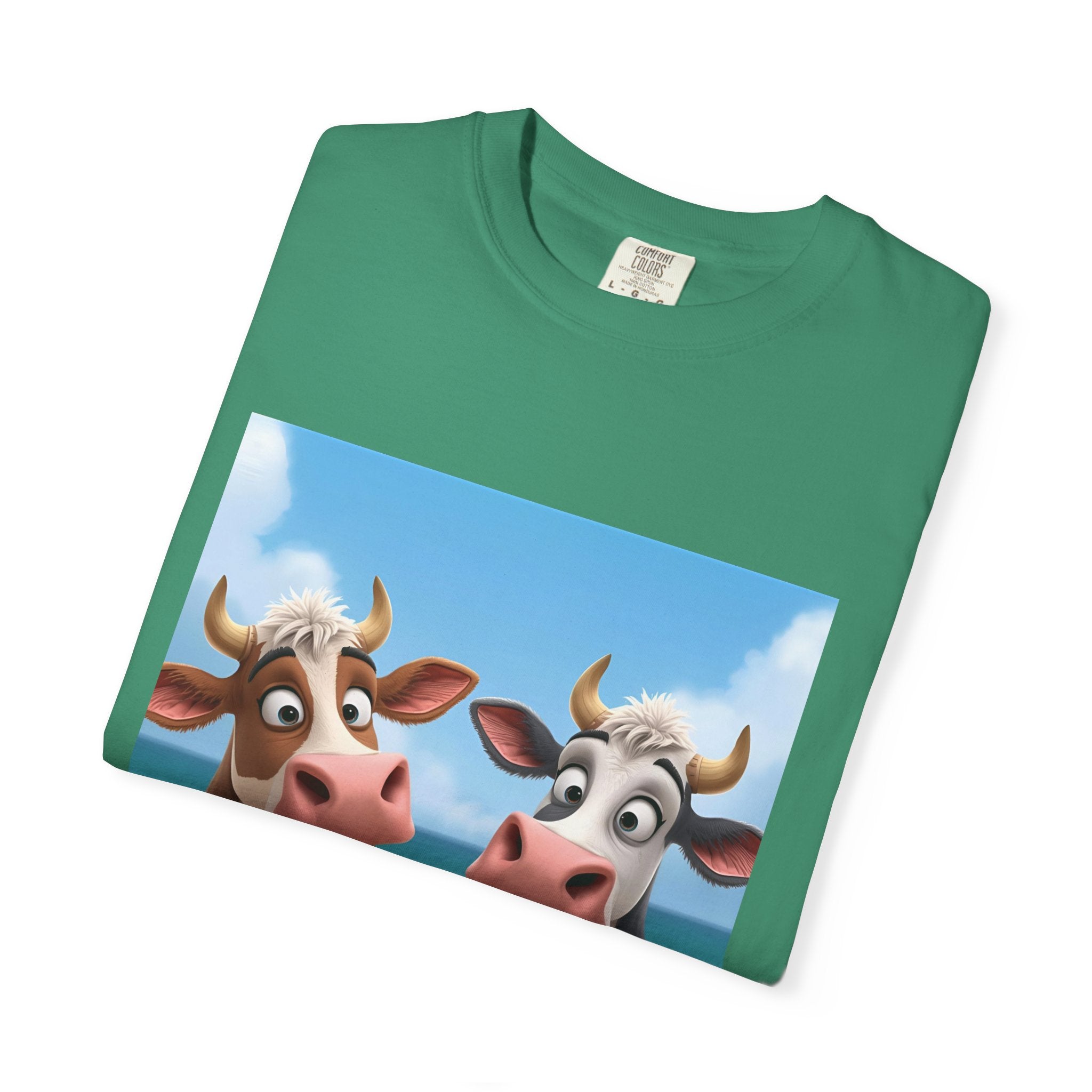 Cute Cow Ice Cream T-Shirt, Fun Summer Tee, Animal Lover Gift, Unisex Casual Top, Beach Vibes Apparel, Cute Gift for Friends