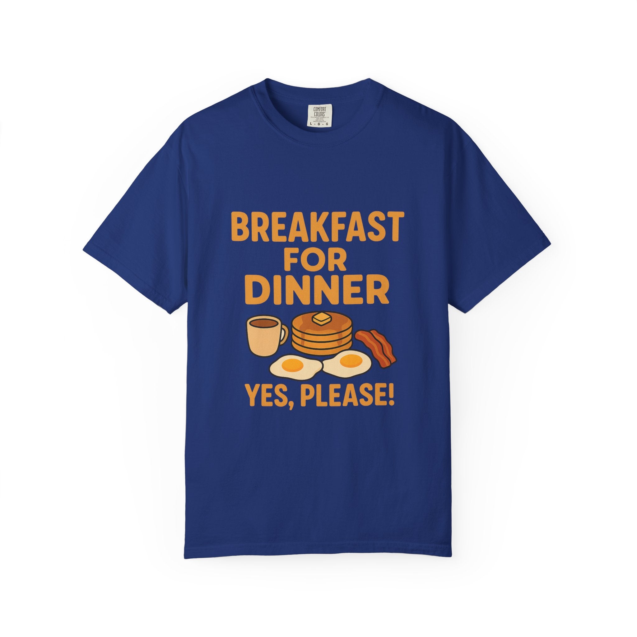 Whimsical Breakfast For Dinner T-Shirt, Foodie Gift, Funny Dinner Shirt, Comfort Wear, Casual Tee for Food Lovers