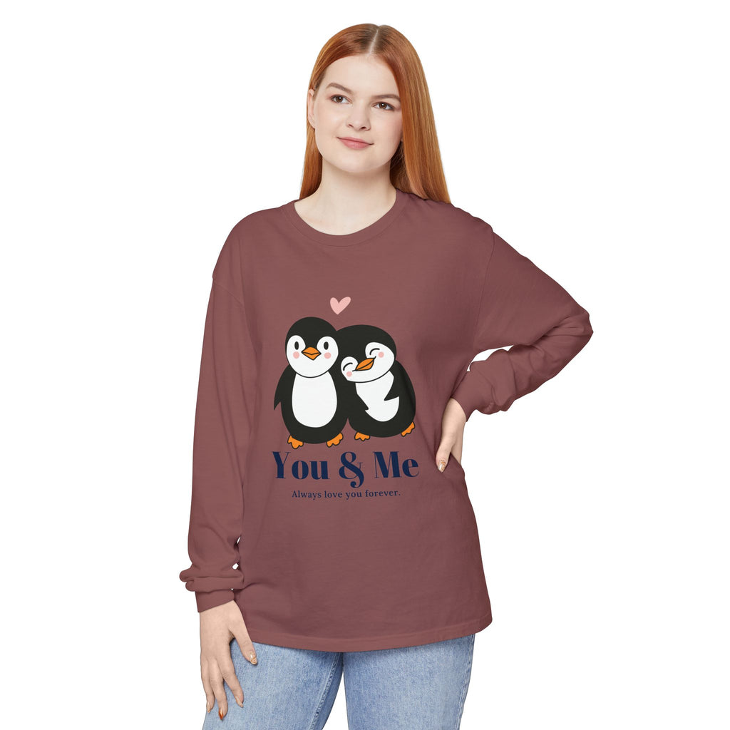 Adorable Penguin Love Long Sleeve T-Shirt | Cute Couples Gift, Valentine's Day Apparel, Matching Tees, Cozy Date Night Wear, [...]
