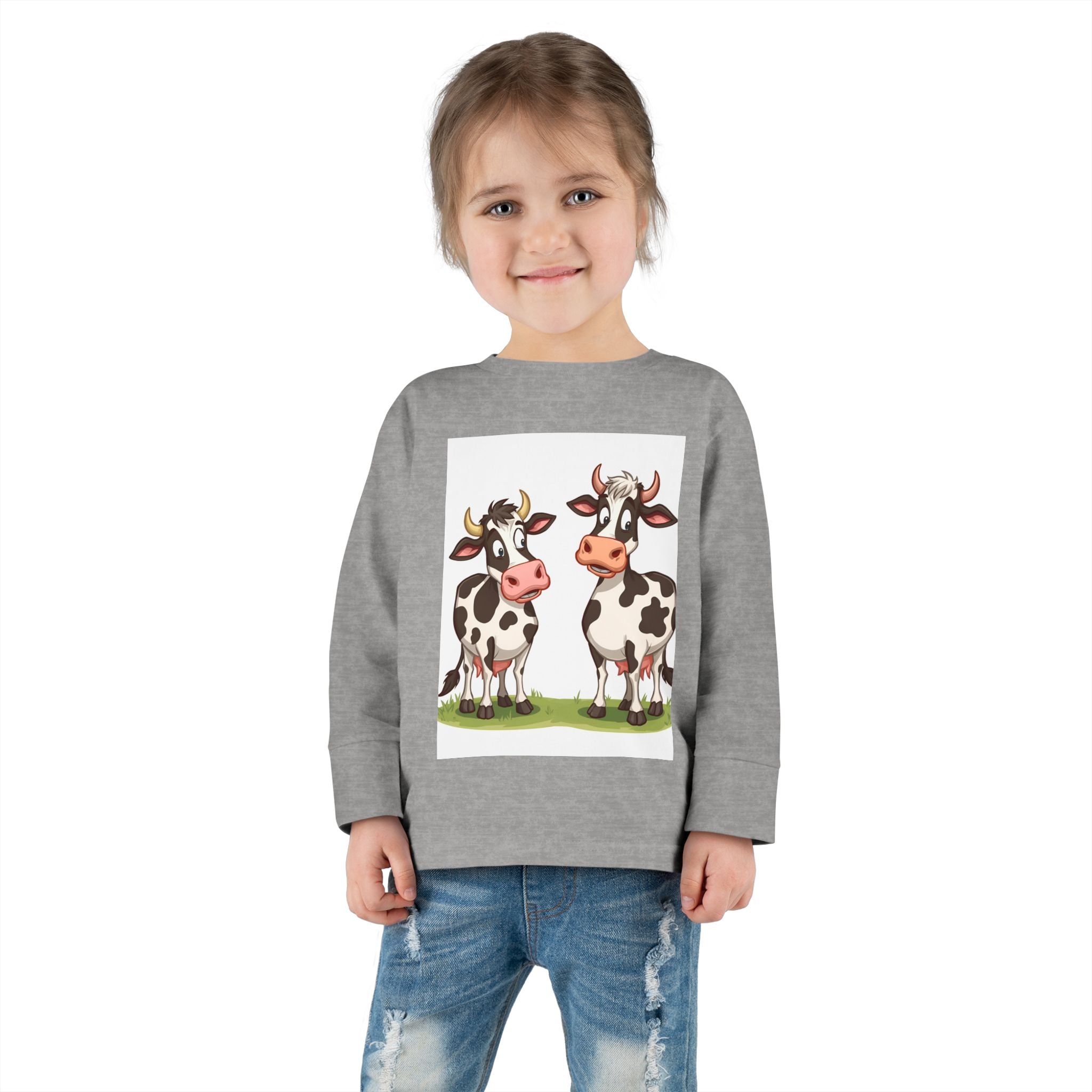 Cute Cows Toddler Long Sleeve Tee