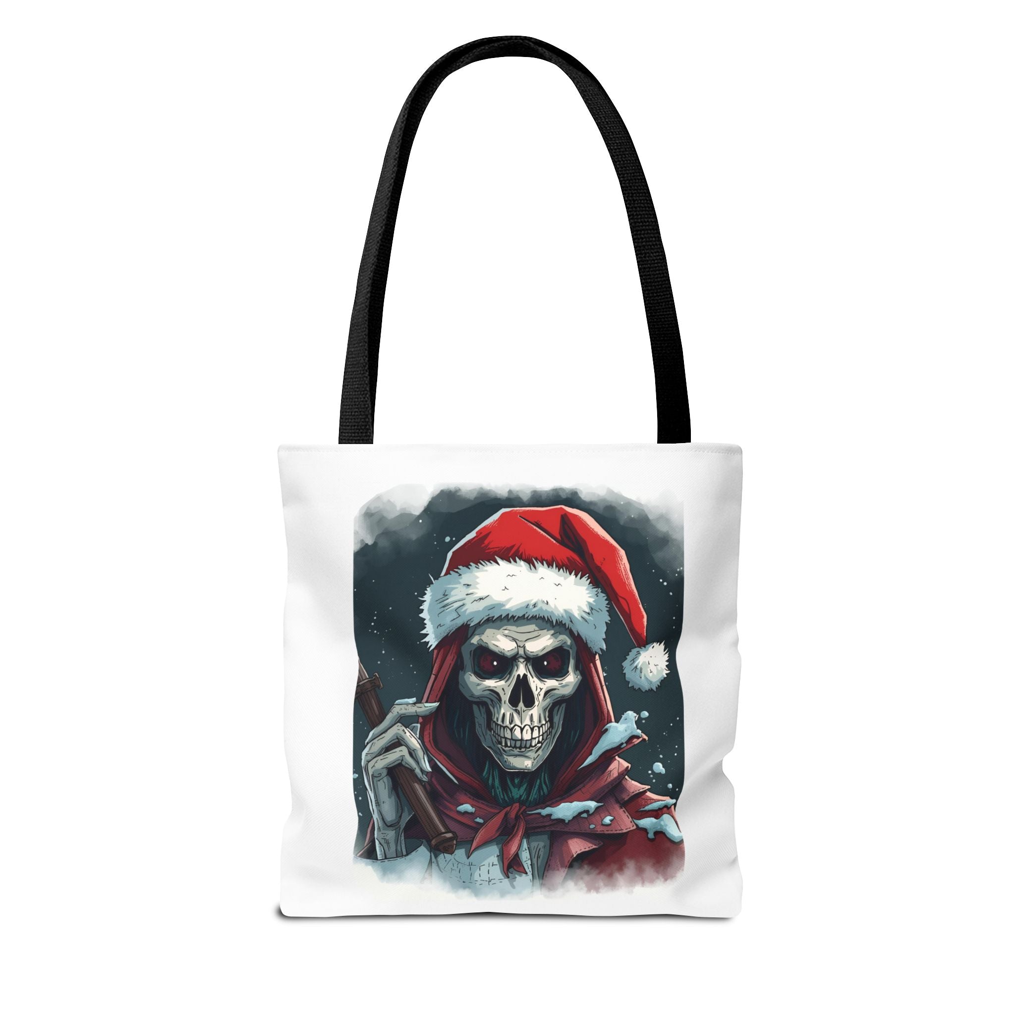 Spooky Skeleton Christmas Santa Tote Bag (AOP)