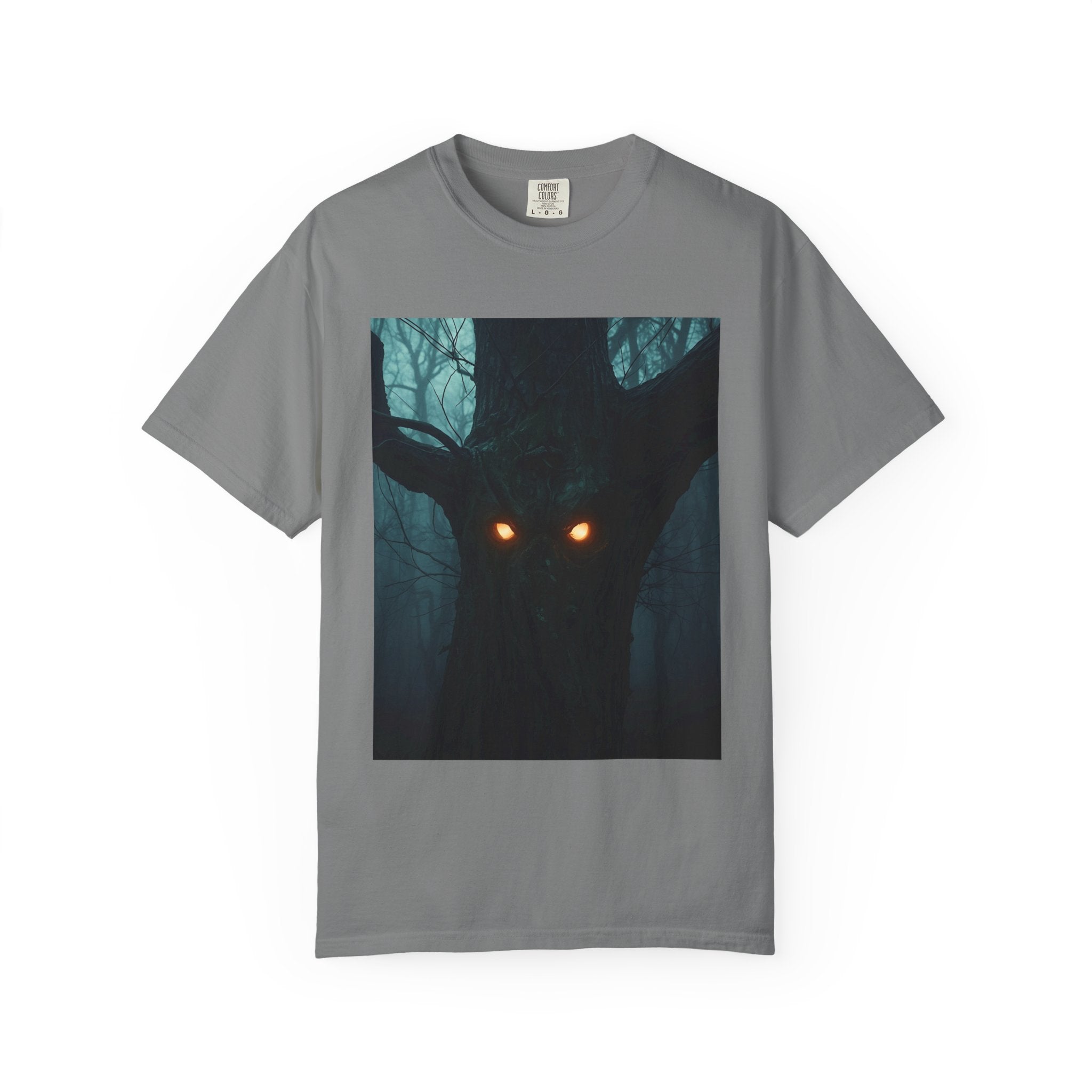 Spooky Forest Creature Unisex T-Shirt, Casual Wear, Gift for Nature Lovers, Halloween Apparel, Trendy Graphic Tee