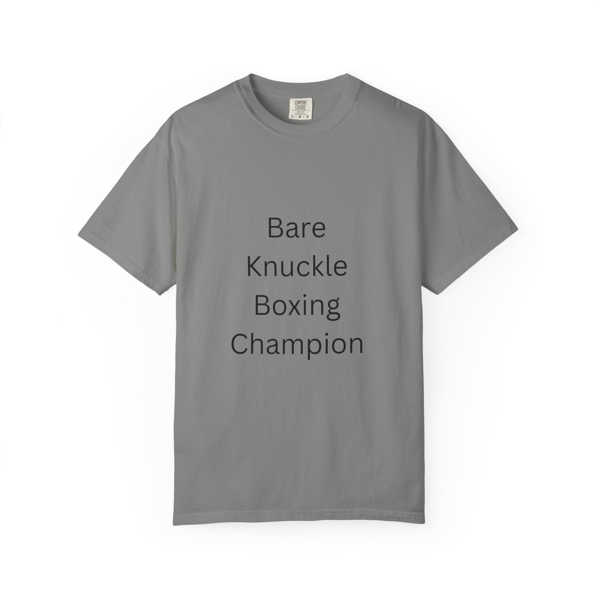 Bare Knuckle Boxing Champion T-shirt, Unisex Workout Tee, Gift for Fighters, Casual Sportswear, Motivation Gear, Gym Outfit