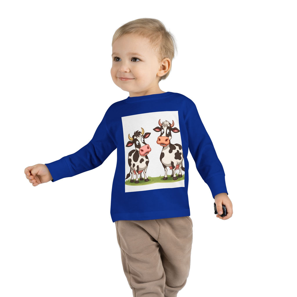 Cute Cows Toddler Long Sleeve Tee