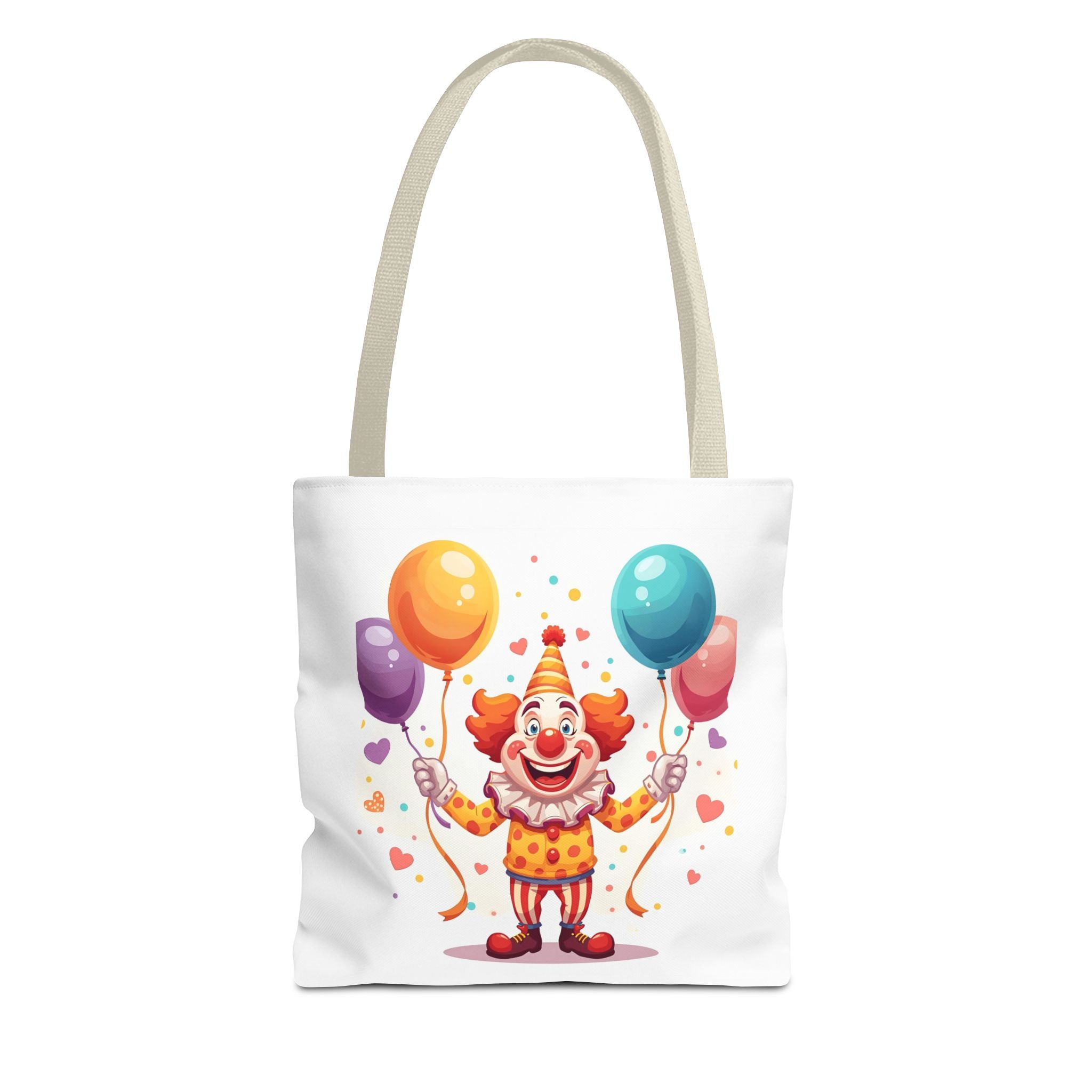 Colorful Clown Tote Bag - Fun and Whimsical Shopping Bag, Ideal for Birthdays, Parties, Festivals, Kids & Adults, Gift
