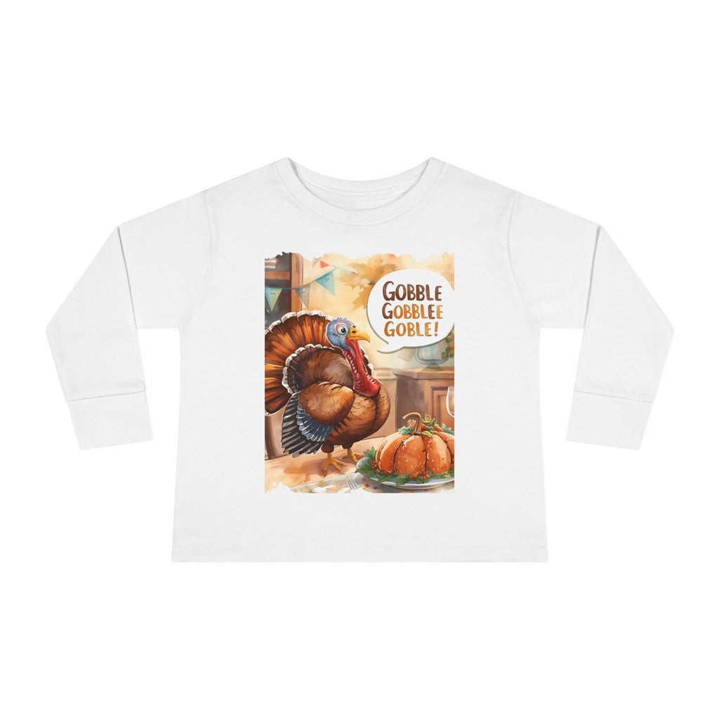 Thanksgiving Turkey Toddler Long Sleeve Tee