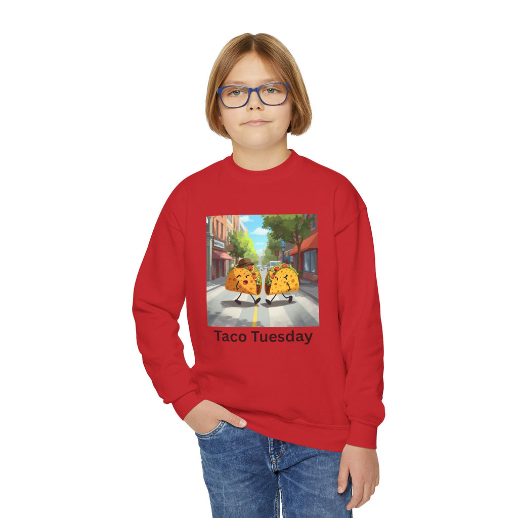 Taco Tuesday Youth Crewneck Sweatshirt