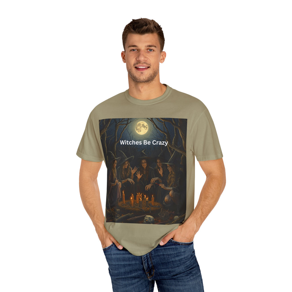 Spooky Halloween Witches Be Crazy T-Shirt, Unisex Witch T-shirt, Spooky Halloween Tee, Casual Graphic Shirt, Perfect for Witches, Gift for Witch Friends