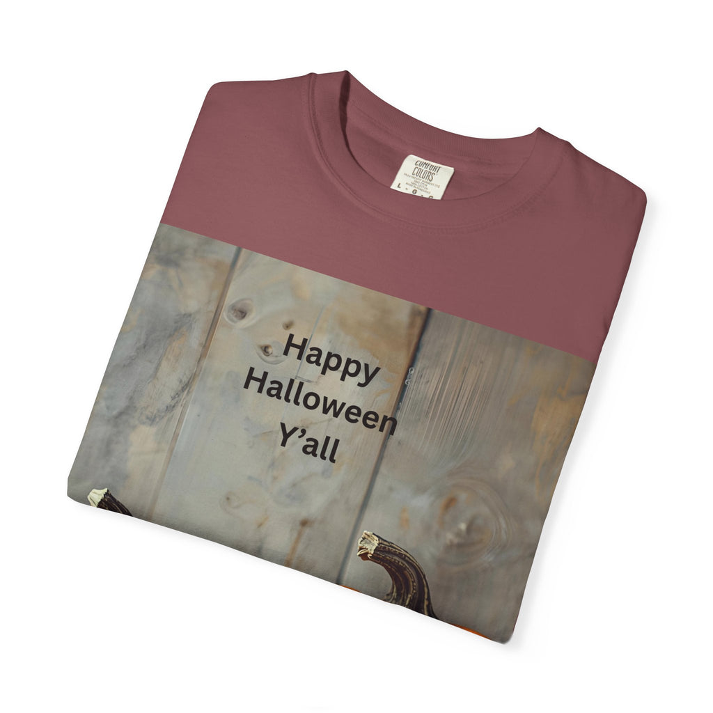 Happy Halloween Y'all T-Shirt | Cozy Fall Tee, Pumpkin Shirt, Unisex Halloween Apparel, October Gift, Casual Wear