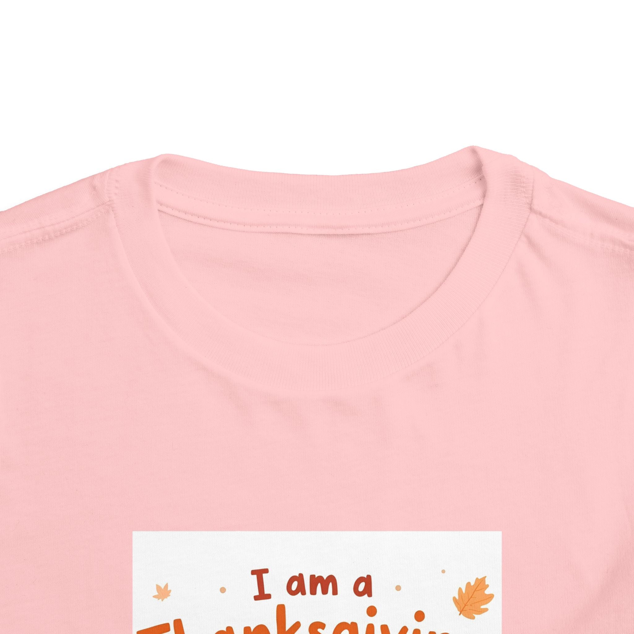 I Am A Thanksgiving Baby Toddler Short Sleeve Tee