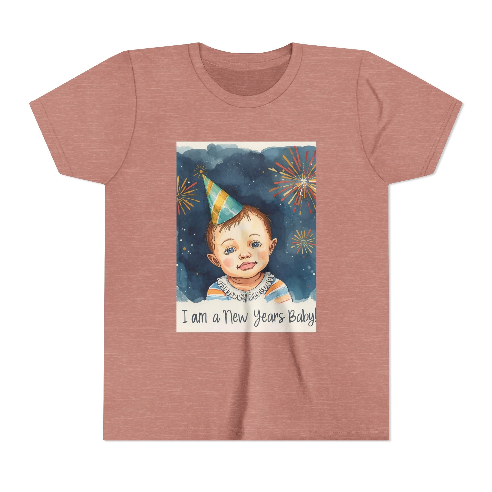 I Am A New Years Baby Youth Short Sleeve Tee