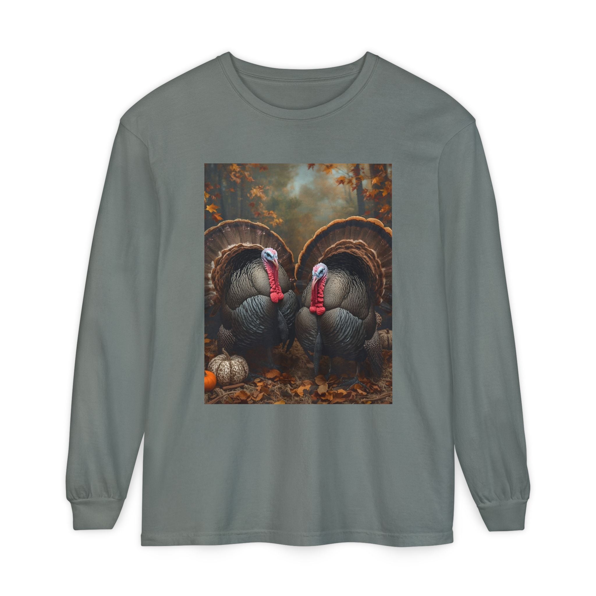 Unisex Garment-dyed Long Sleeve T-Shirt